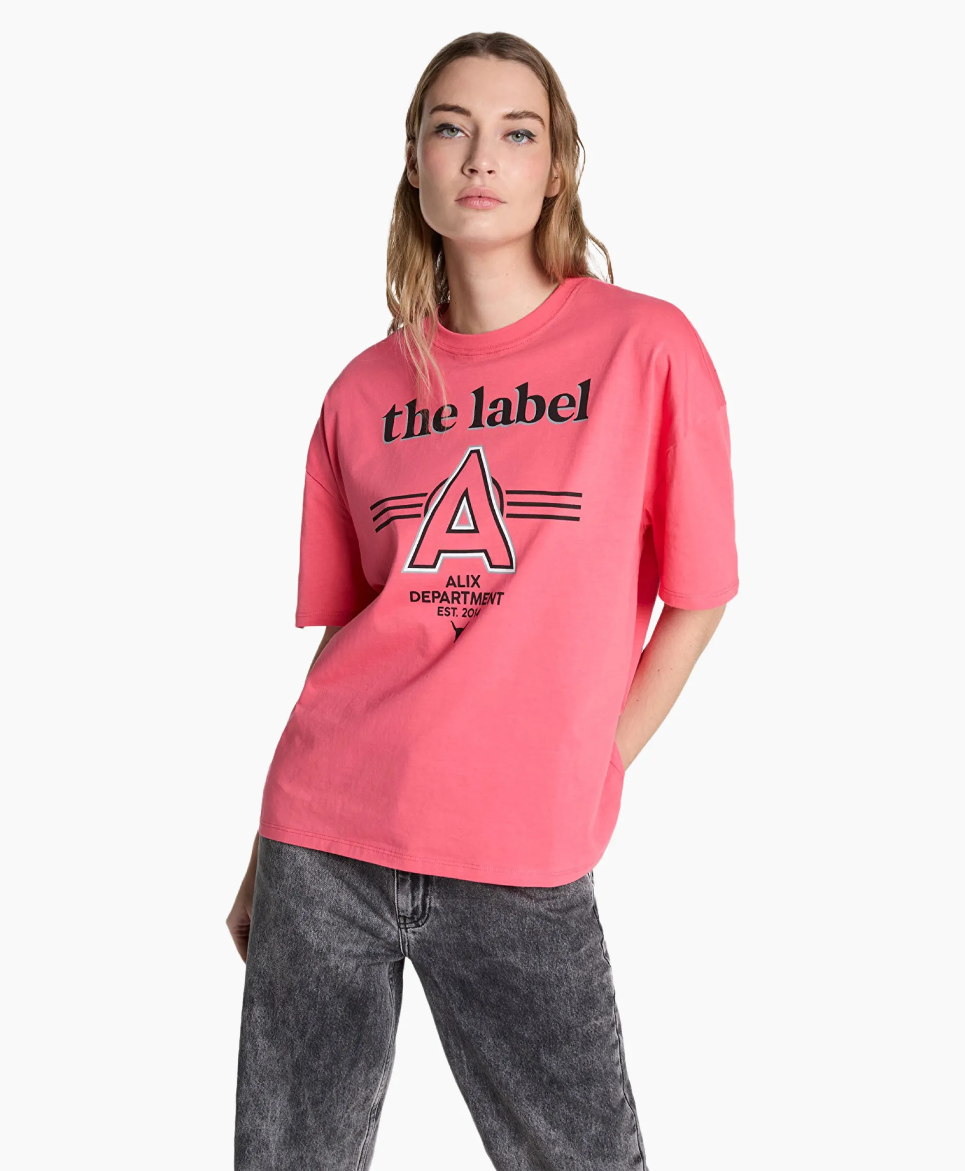 Alix The Label T-Shirt Korte Mouw Knitted A Pink