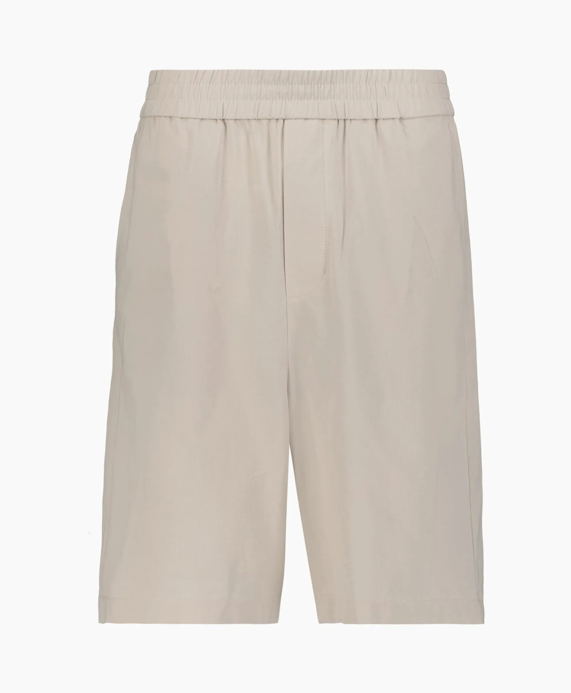 Ami Paris Korte Broek Elasticated Waist Bermuda Zand
