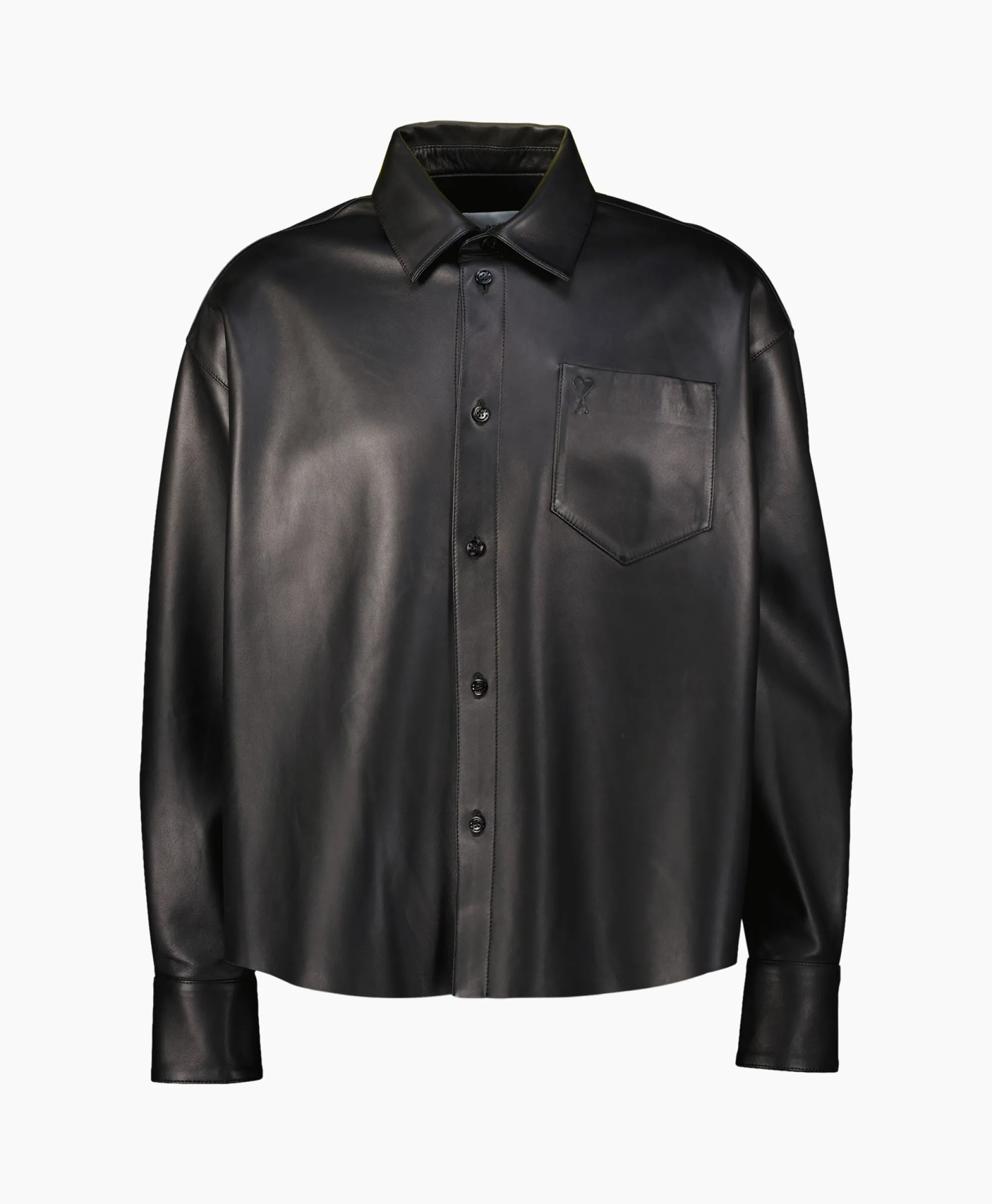 Ami Paris Overhemd Boxy Fit Zwart