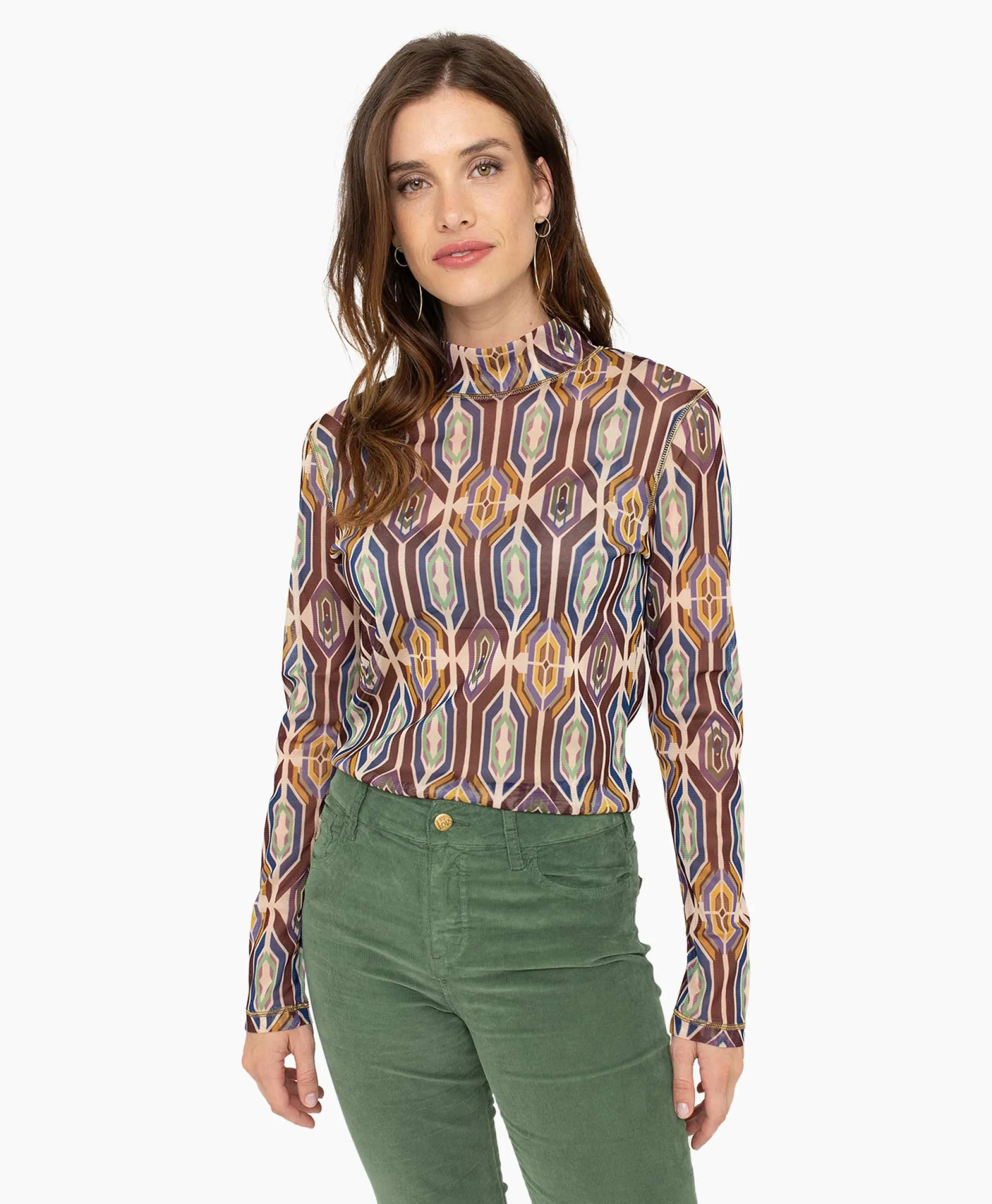 Anna Van Toor T-Shirt 26A04-03587A Blauw