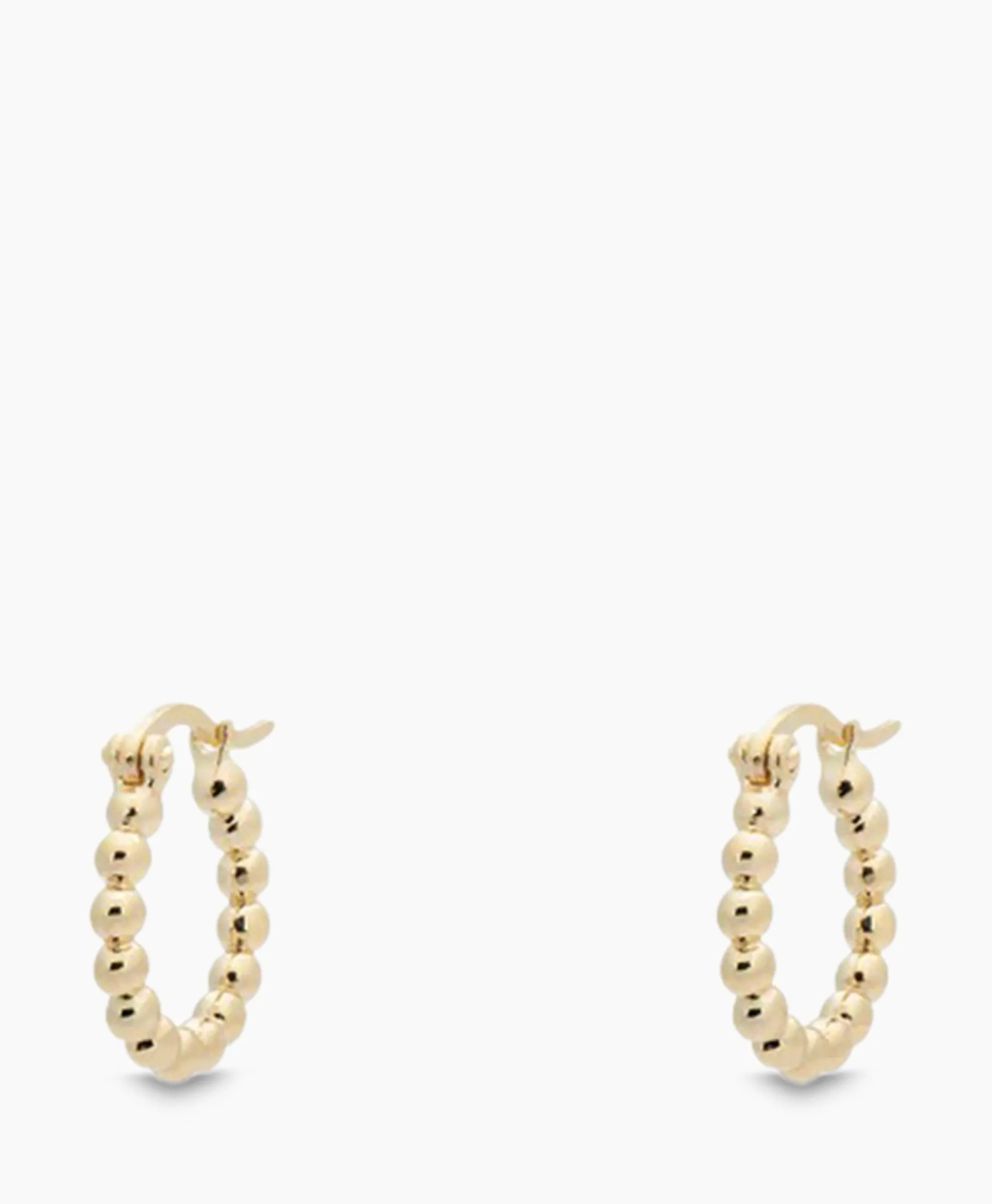 Anna+Nina Oorbellen Solstice Ring Earrings Silver Goldplated Goud