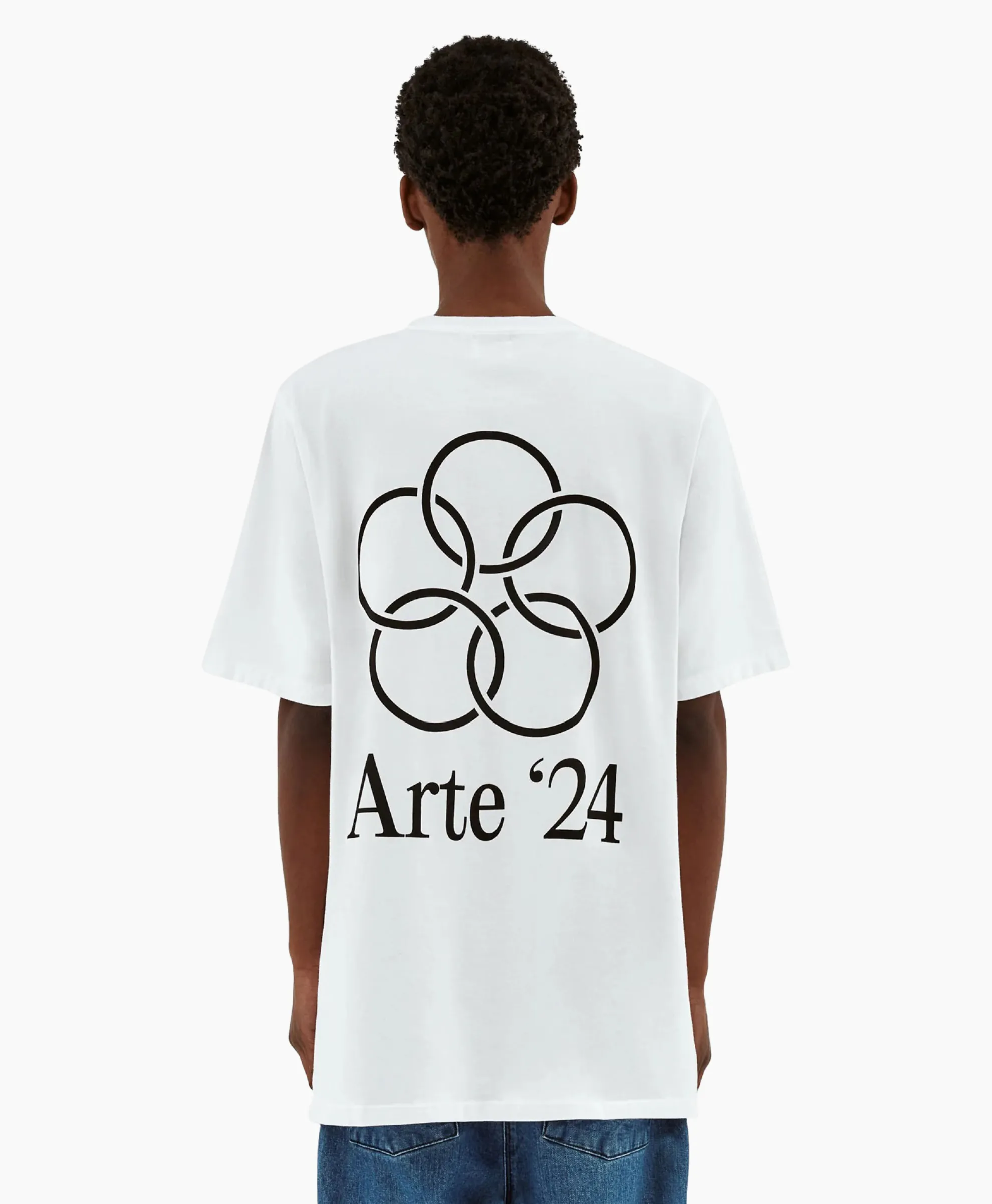 Arte Antwerp T-Shirt Korte Mouw Arte'24 Circles Back Wit