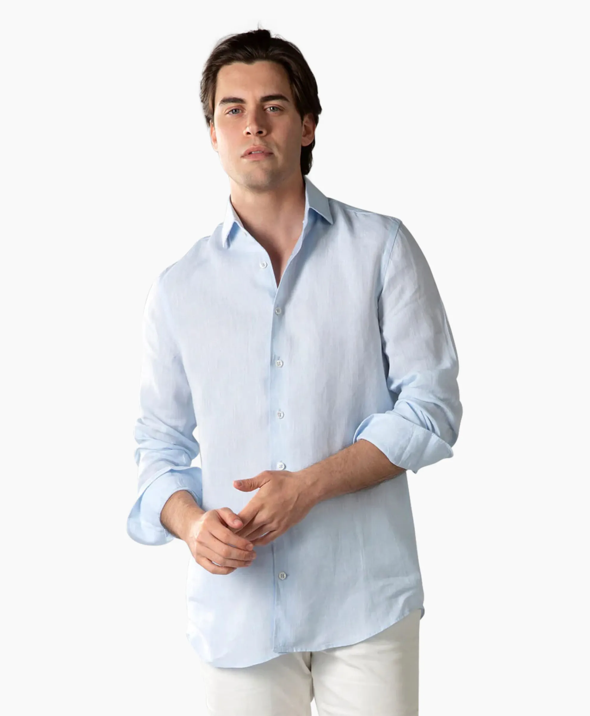 Aurelien Overhemd Seaside Shirt Licht Blauw