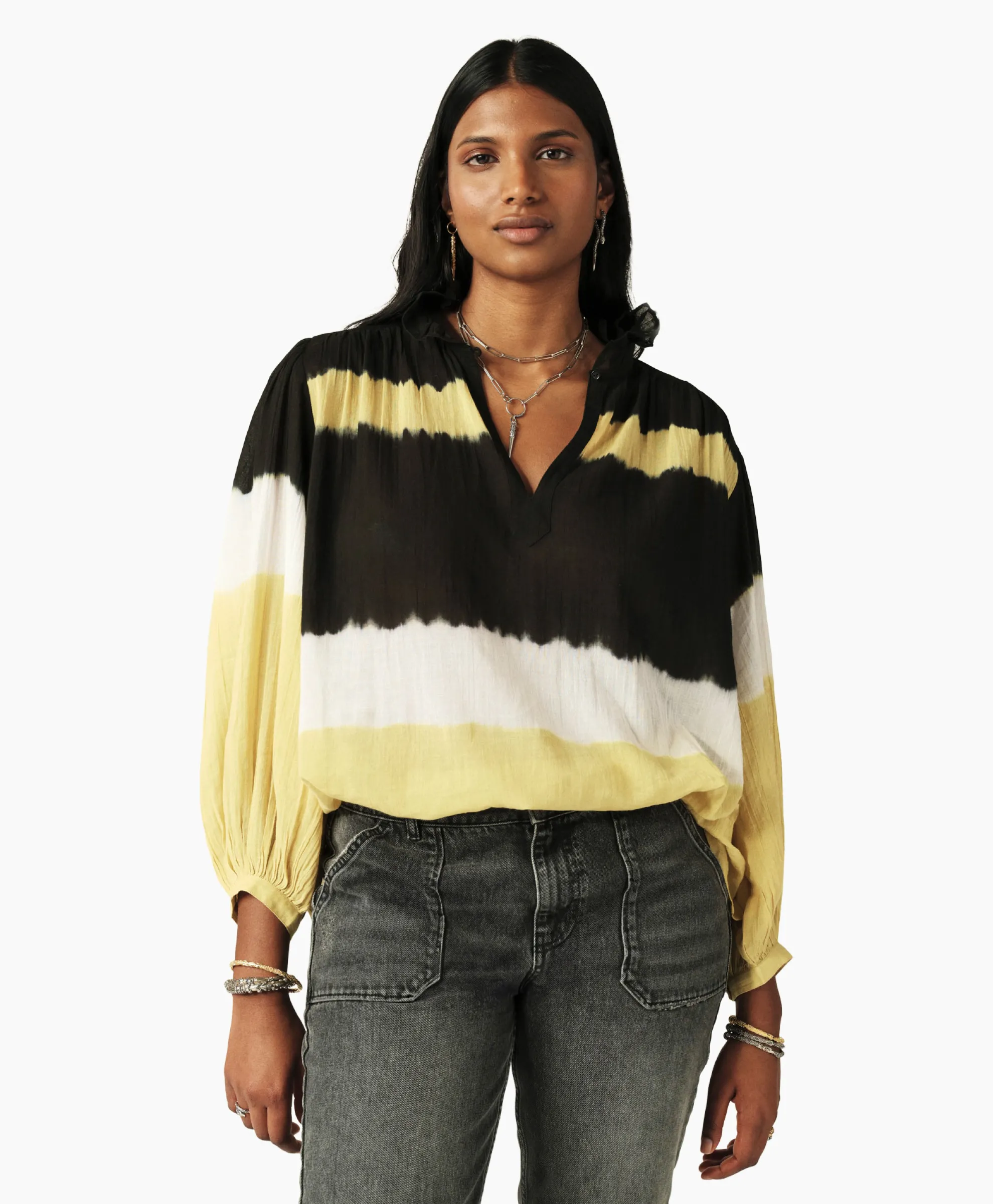 Ba&Sh Blouse Harvey Geel