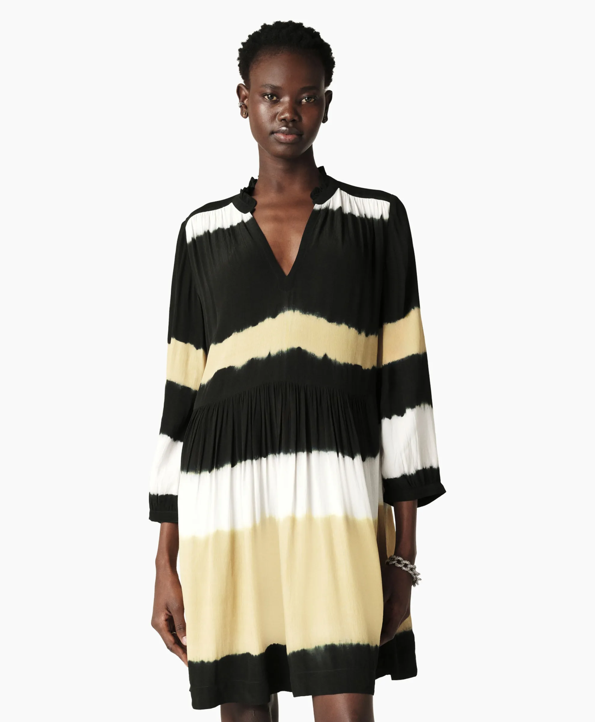 Ba&Sh Mini Jurk Vlada Geel