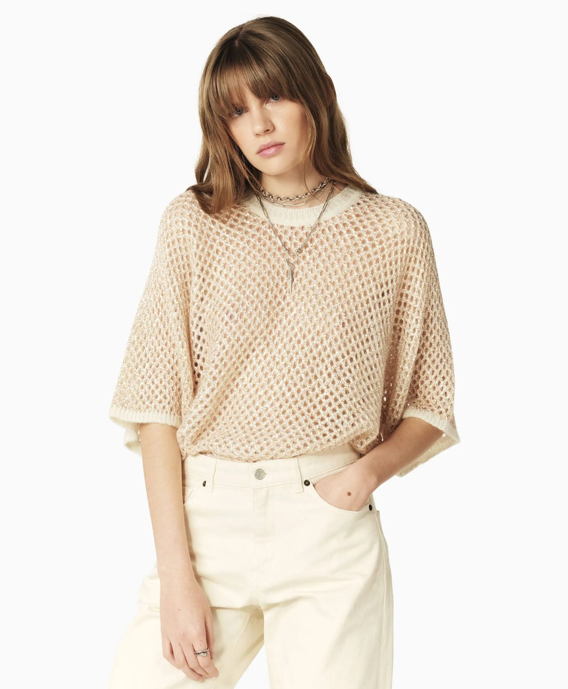 Ba&Sh Pullover Nate Off White