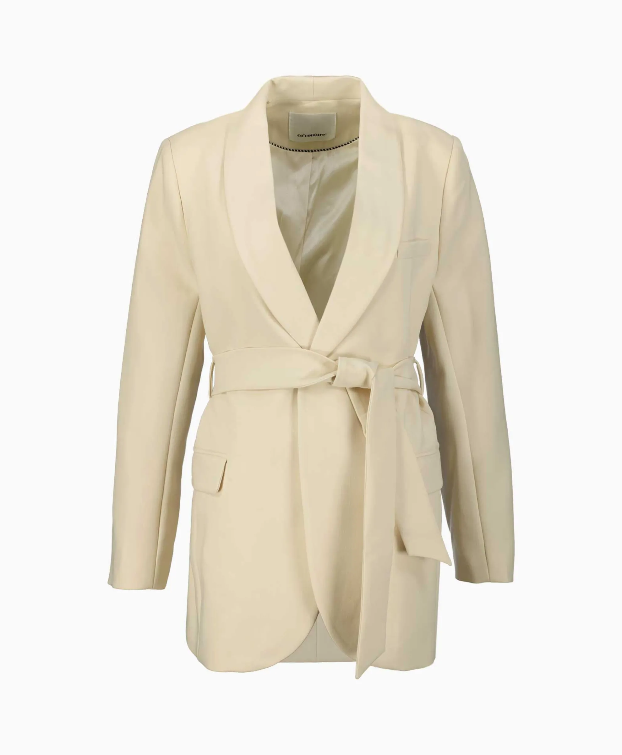 Co'Couture Blazer Volacc Belt Bruin