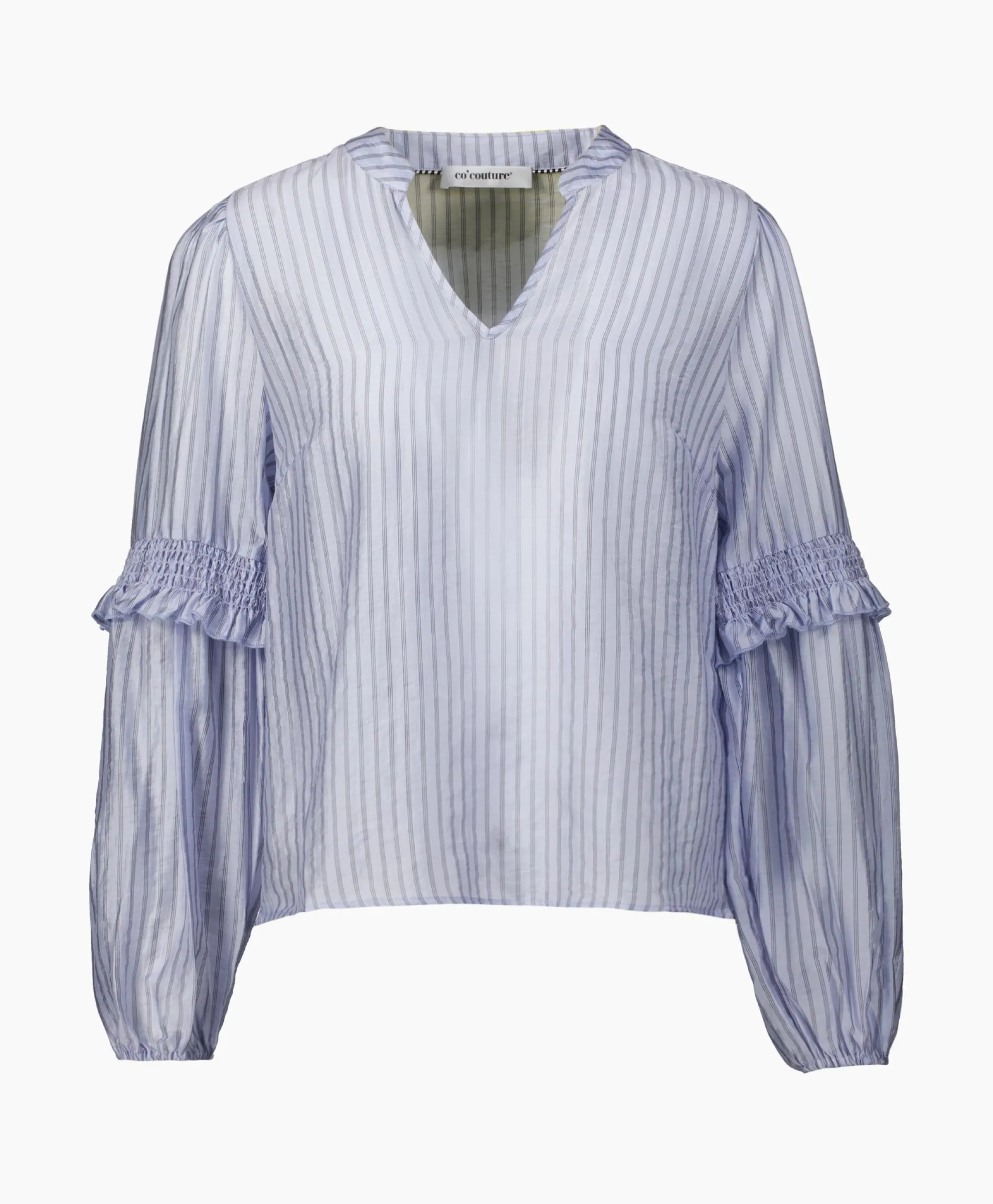 Co'Couture Blouse Sami Stripe Licht Blauw