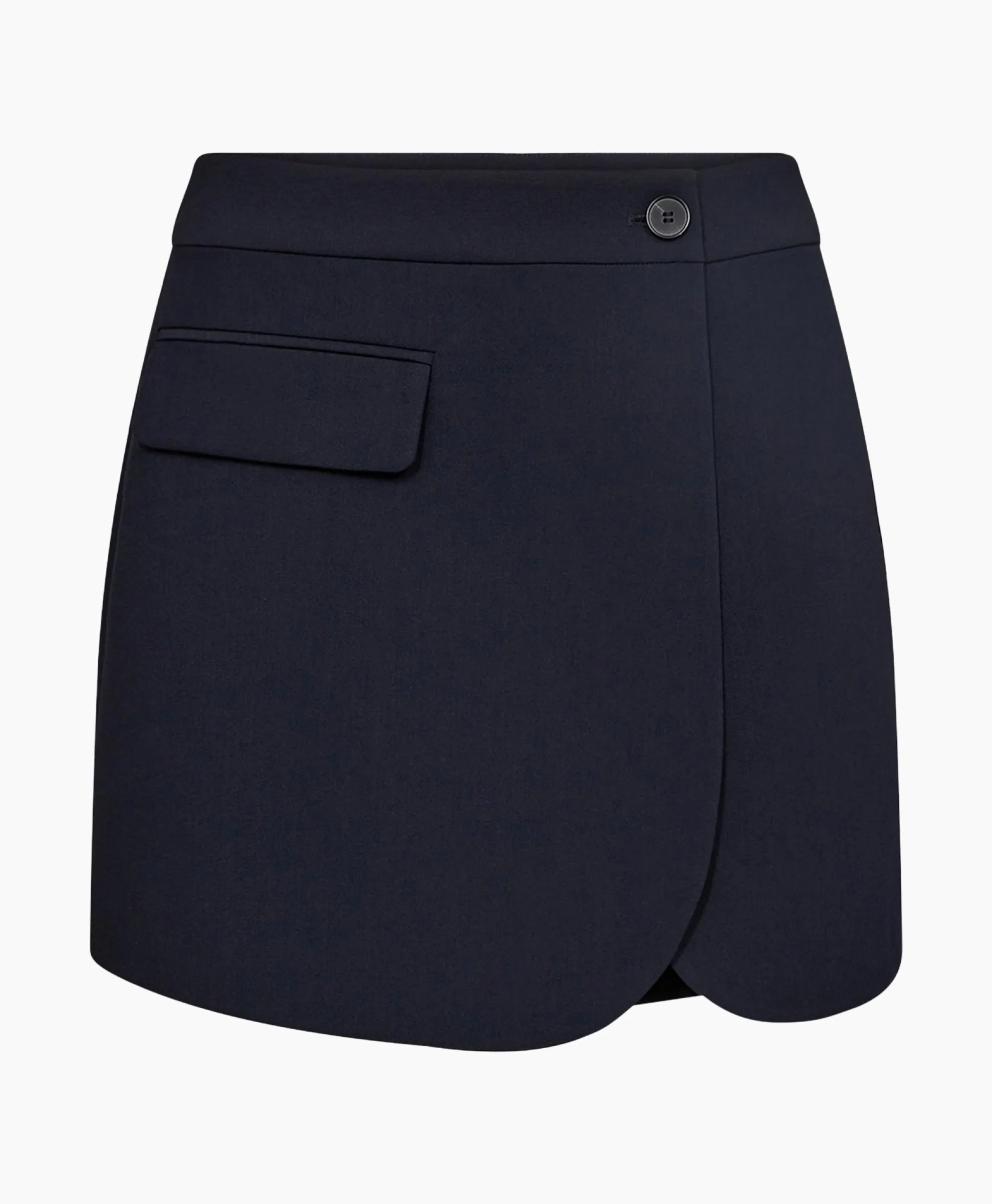 Co'Couture Minirok Vola Wrap Skort Donker Blauw