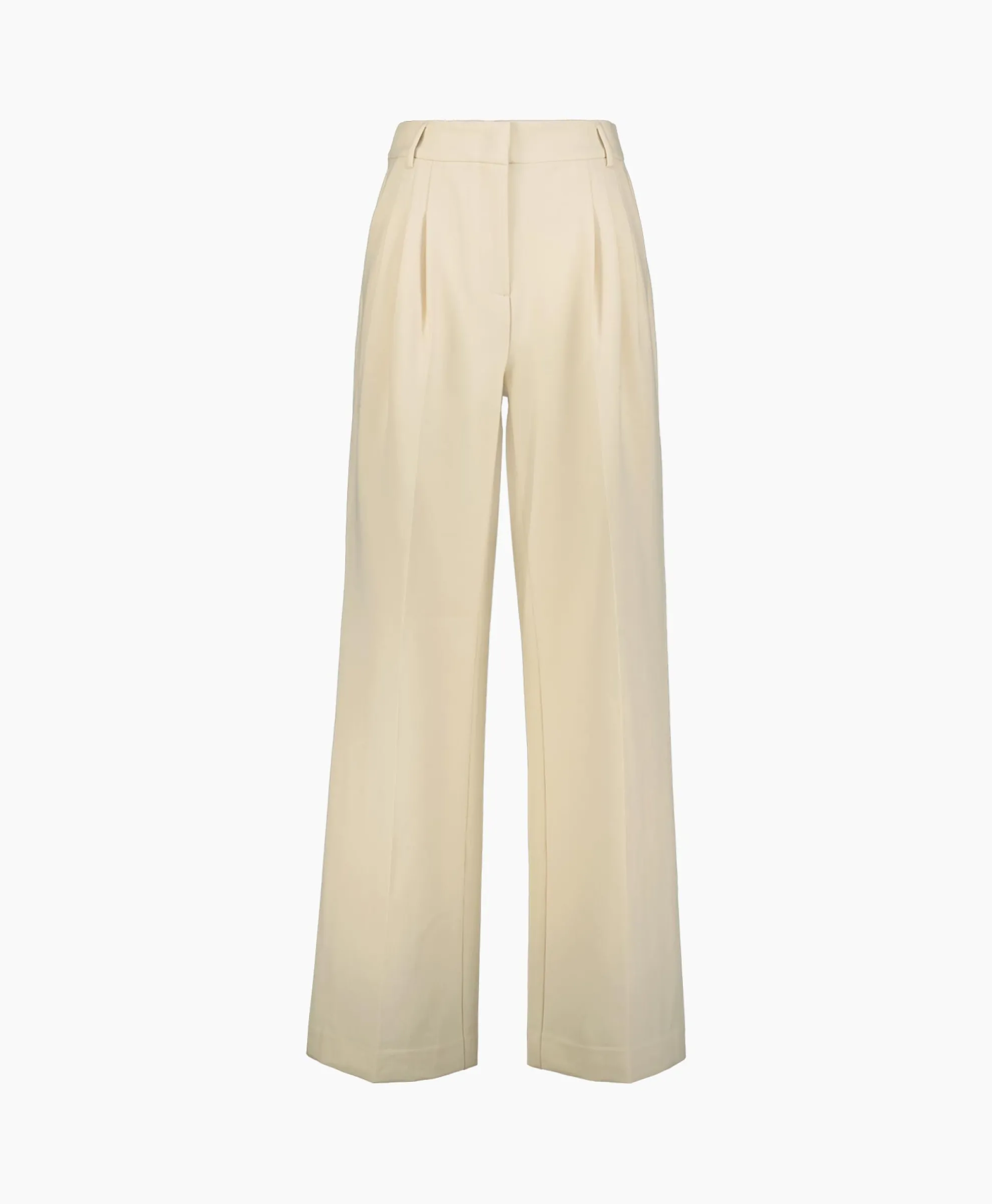 Co'Couture Pantalon Vola Long Pleat Beige