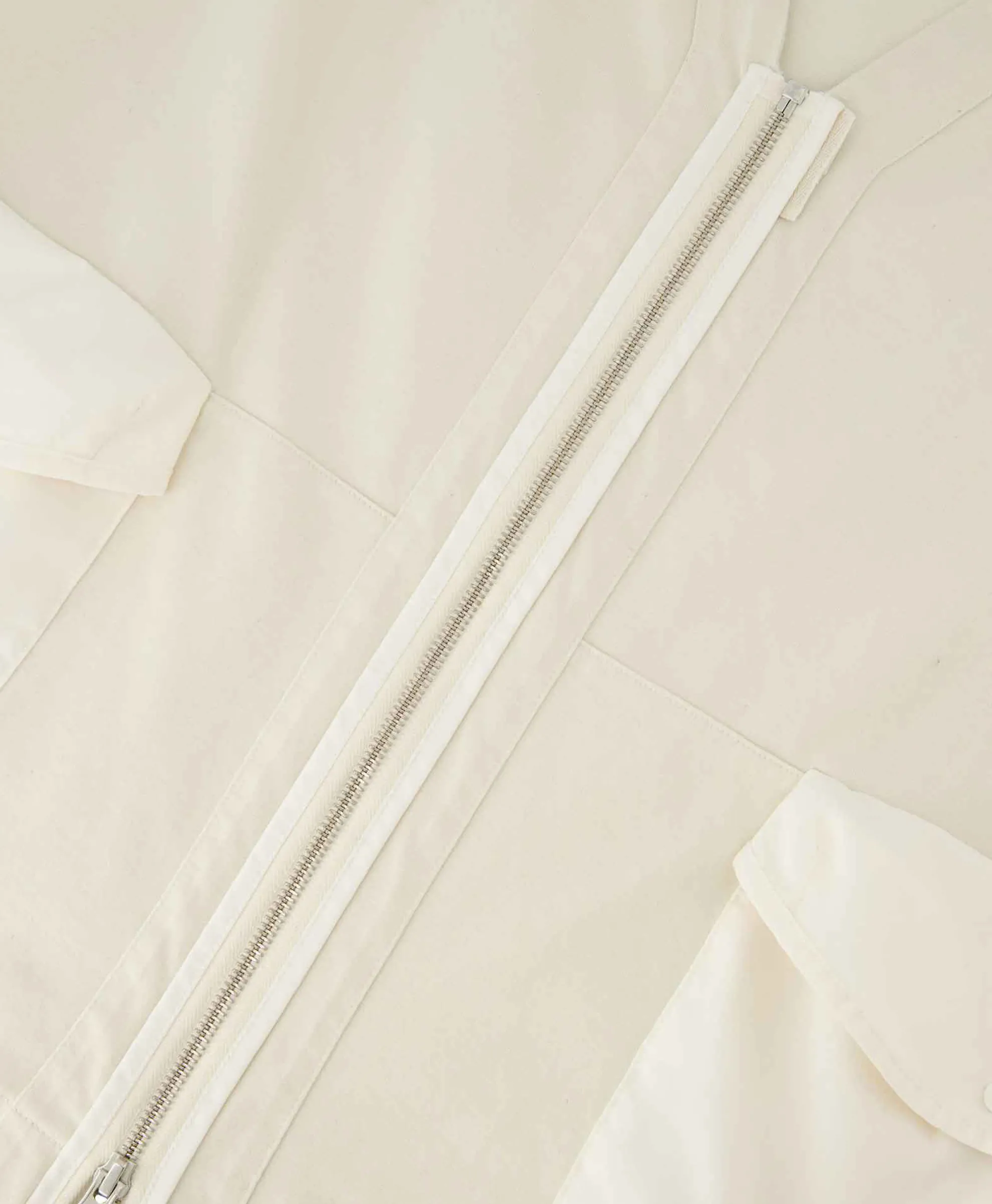 Cp Company Bodywarmer Heavy Jersey Mixed Zipped Wit