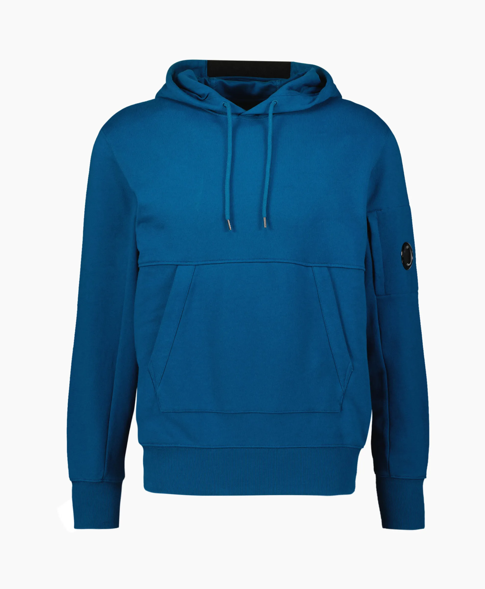 Cp Company Hoodie Diagonal Raised Fleece Blauw