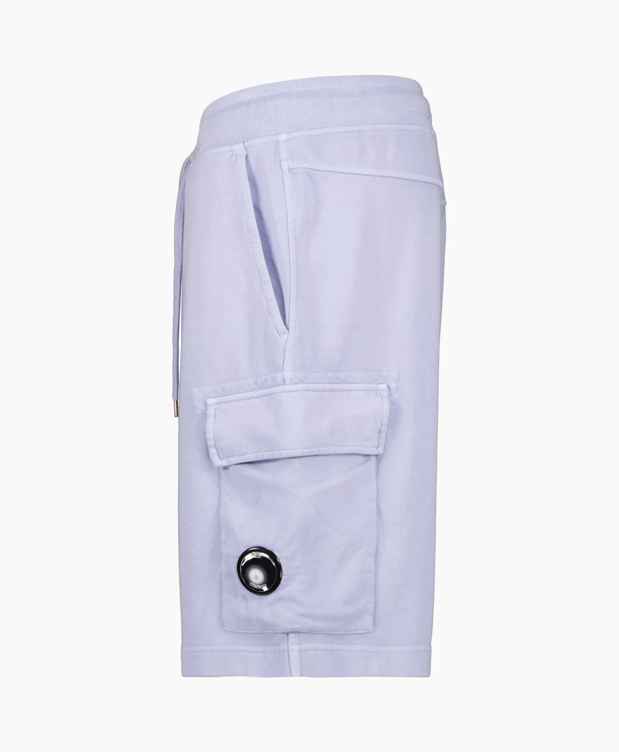 Cp Company Korte Broek Short Fleece Cargo Lila