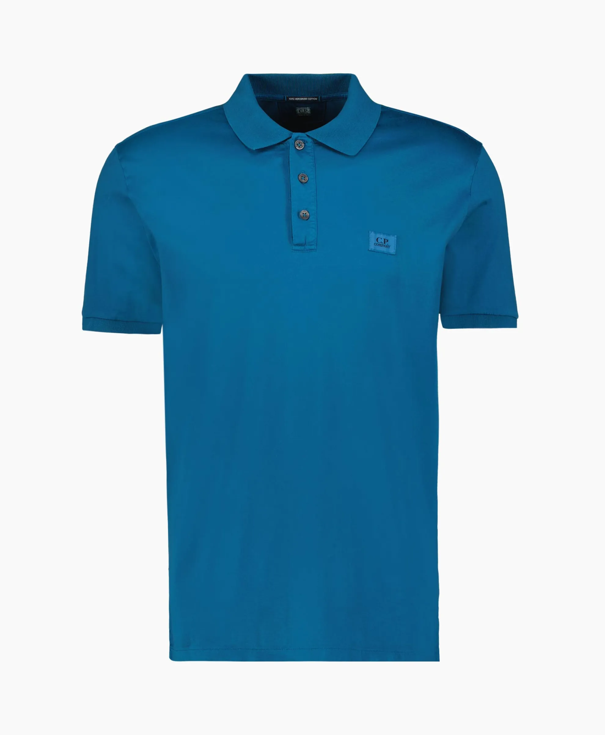 Cp Company Polo Mercerized Jersey Donker Blauw