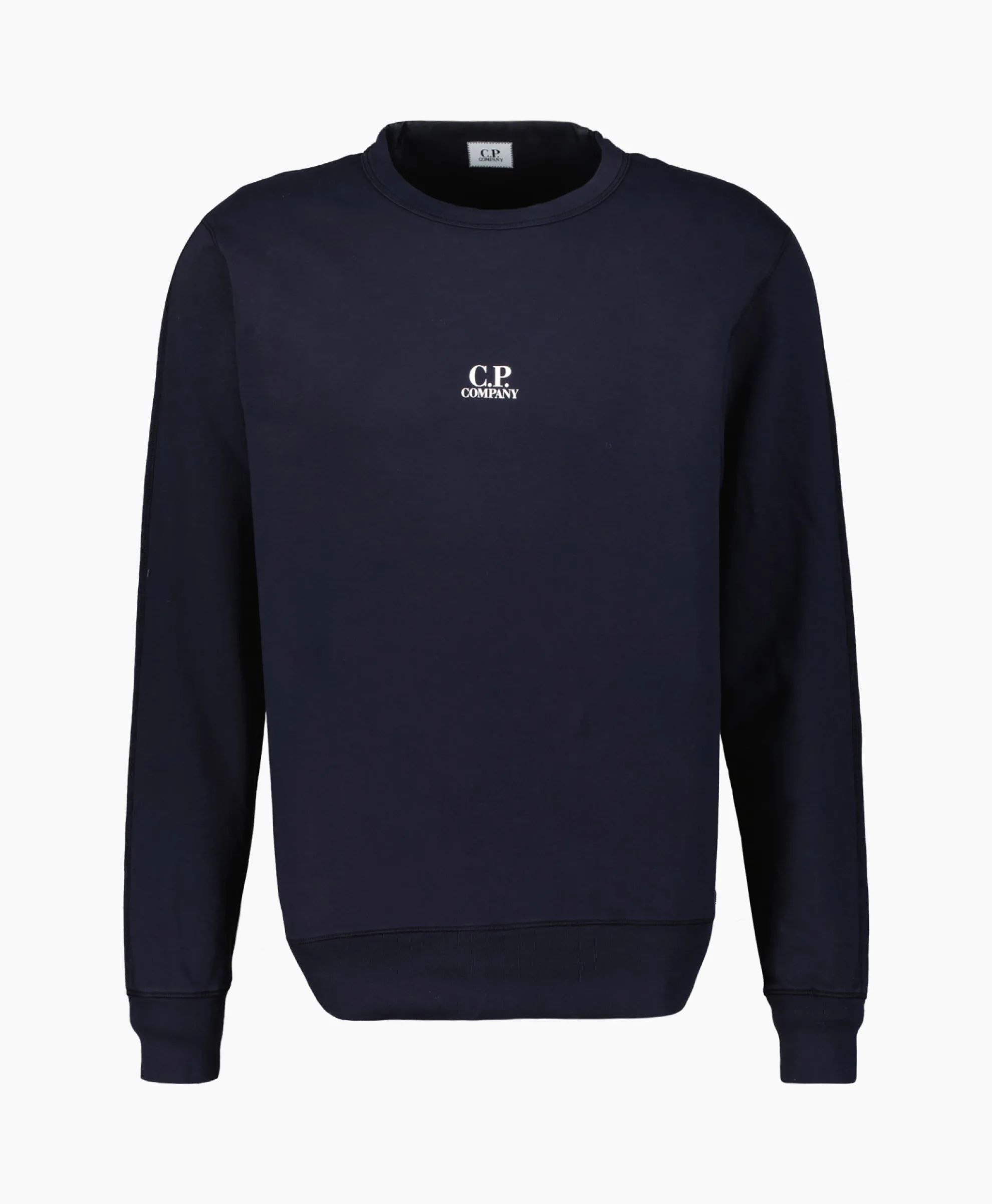 Cp Company Sweater Light Fleece Logo Donker Blauw