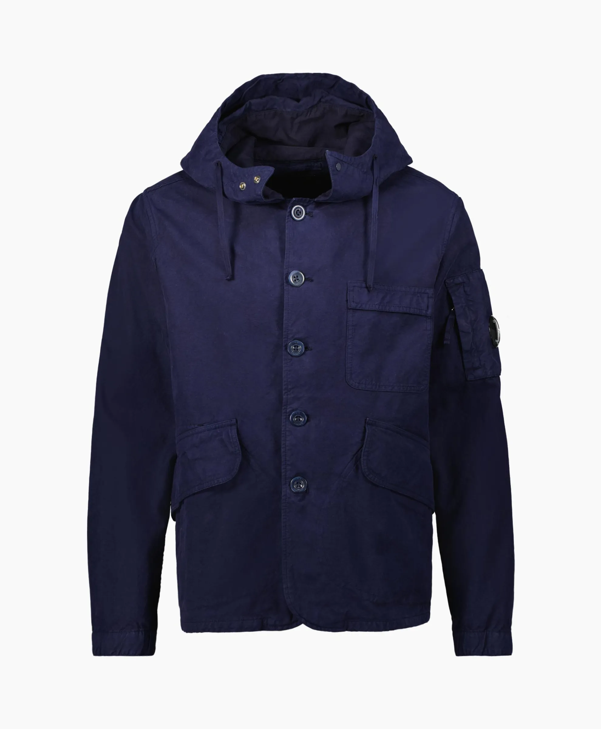 Cp Company Vest B Hooded Jacket Donker Blauw
