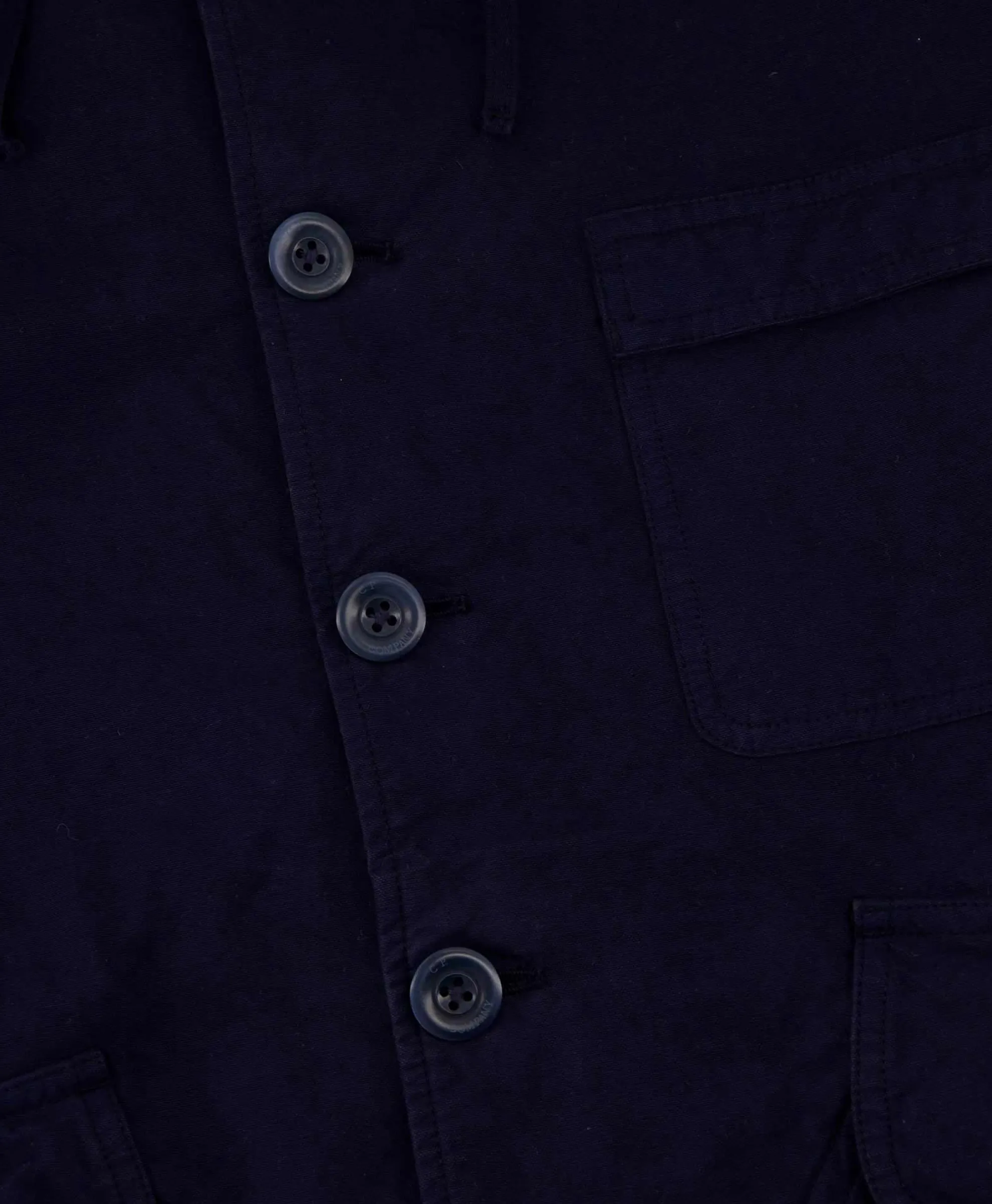 Cp Company Vest B Hooded Jacket Donker Blauw