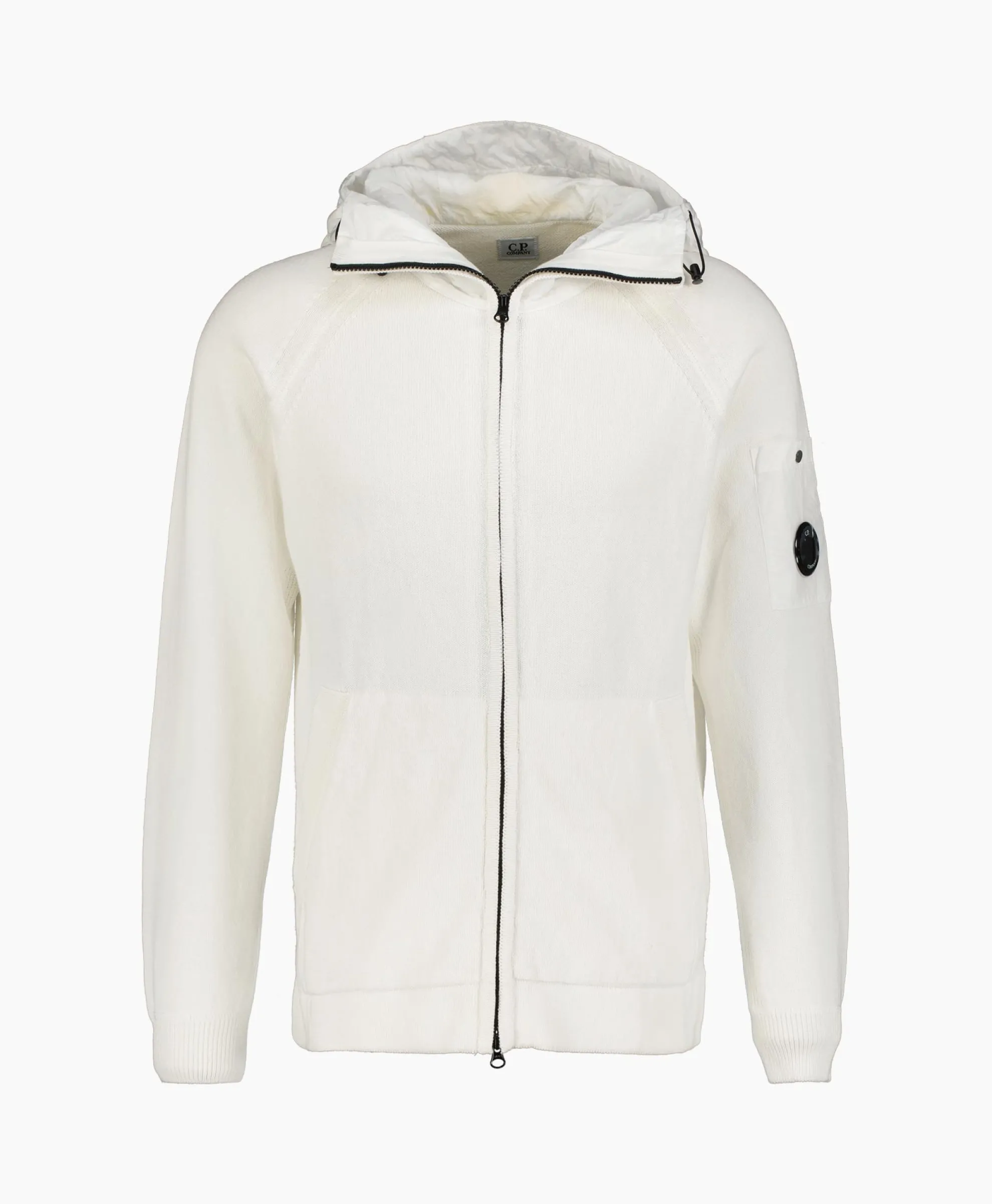 Cp Company Vest Cotton Mixed Hooded Knit Wit