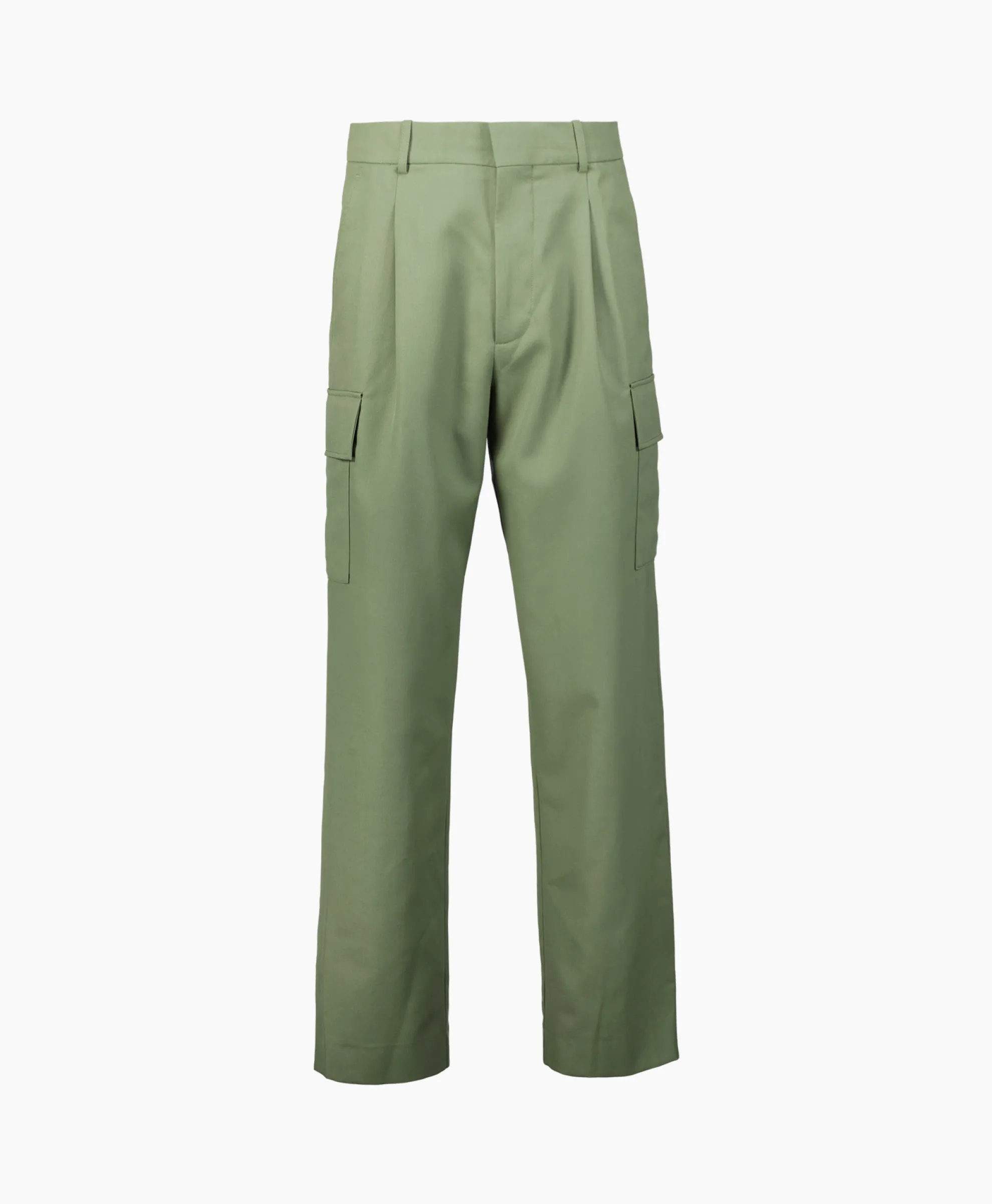 Drole De Monsieur Le Pantalon Crago Laine Groen