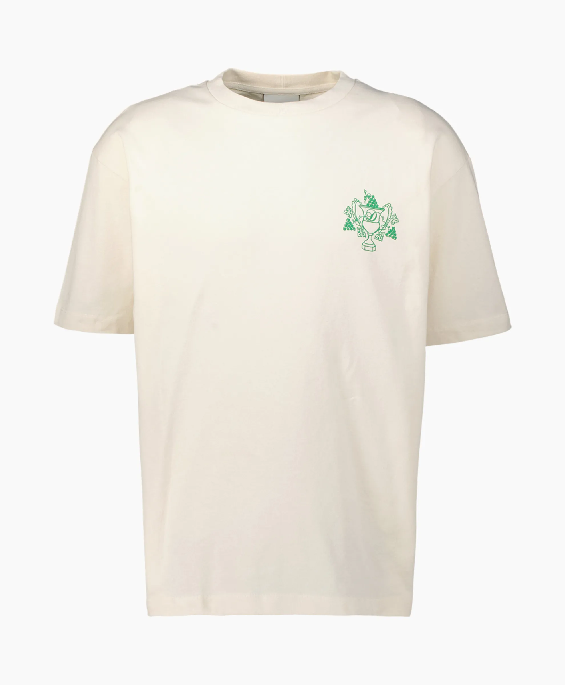 Drole De Monsieur T-Shirt Korte Mouw Blason Off White