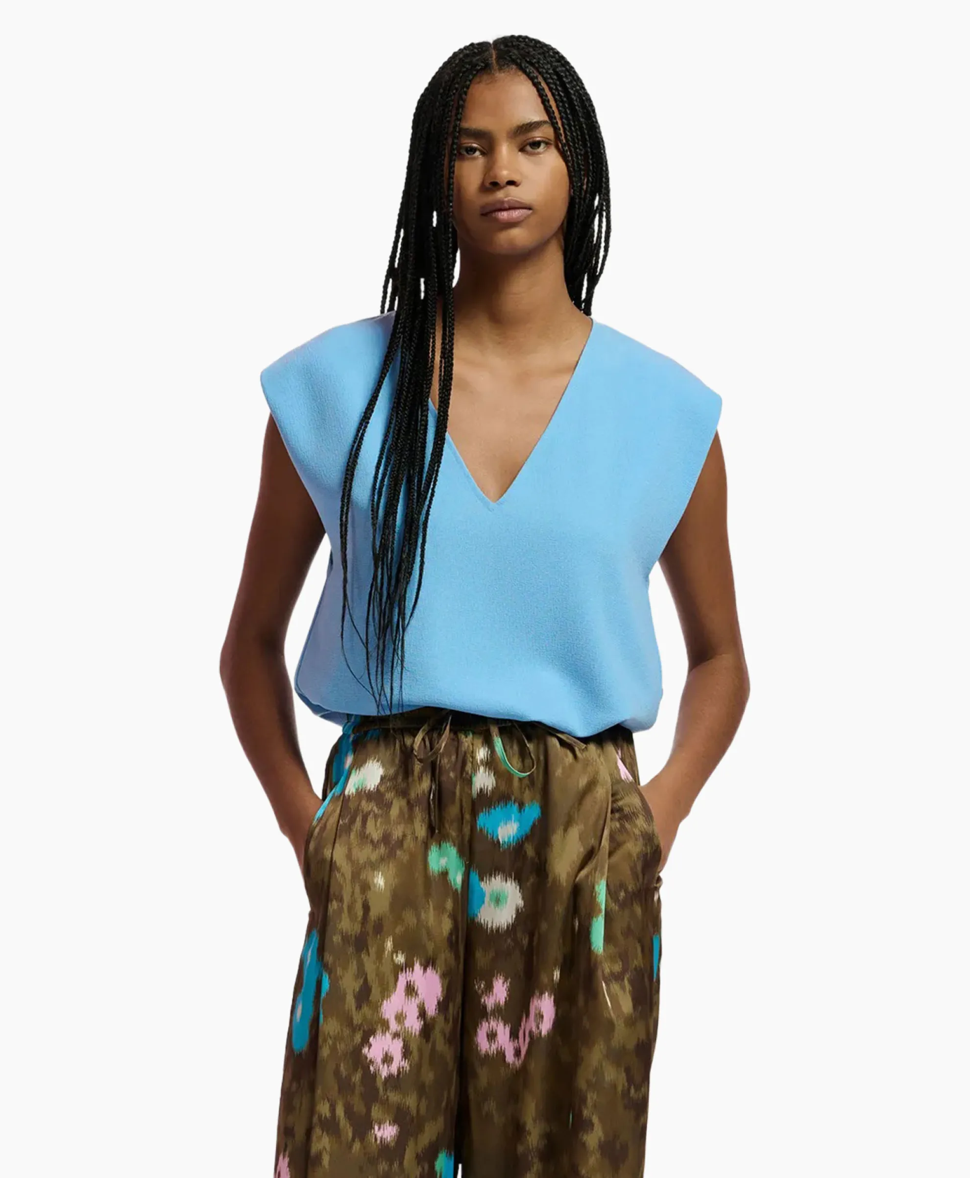 Essentiel Antwerp Top Falling Blauw