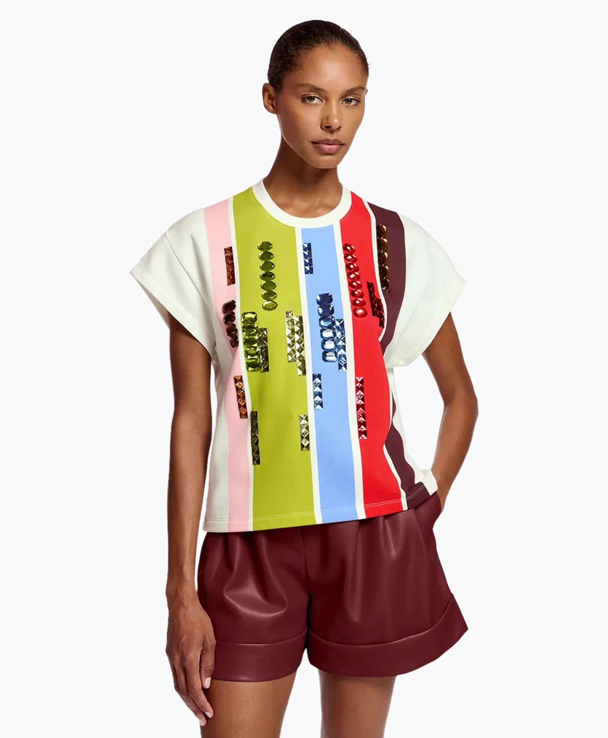 Essentiel Antwerp T-Shirt Korte Mouw Foam Off White