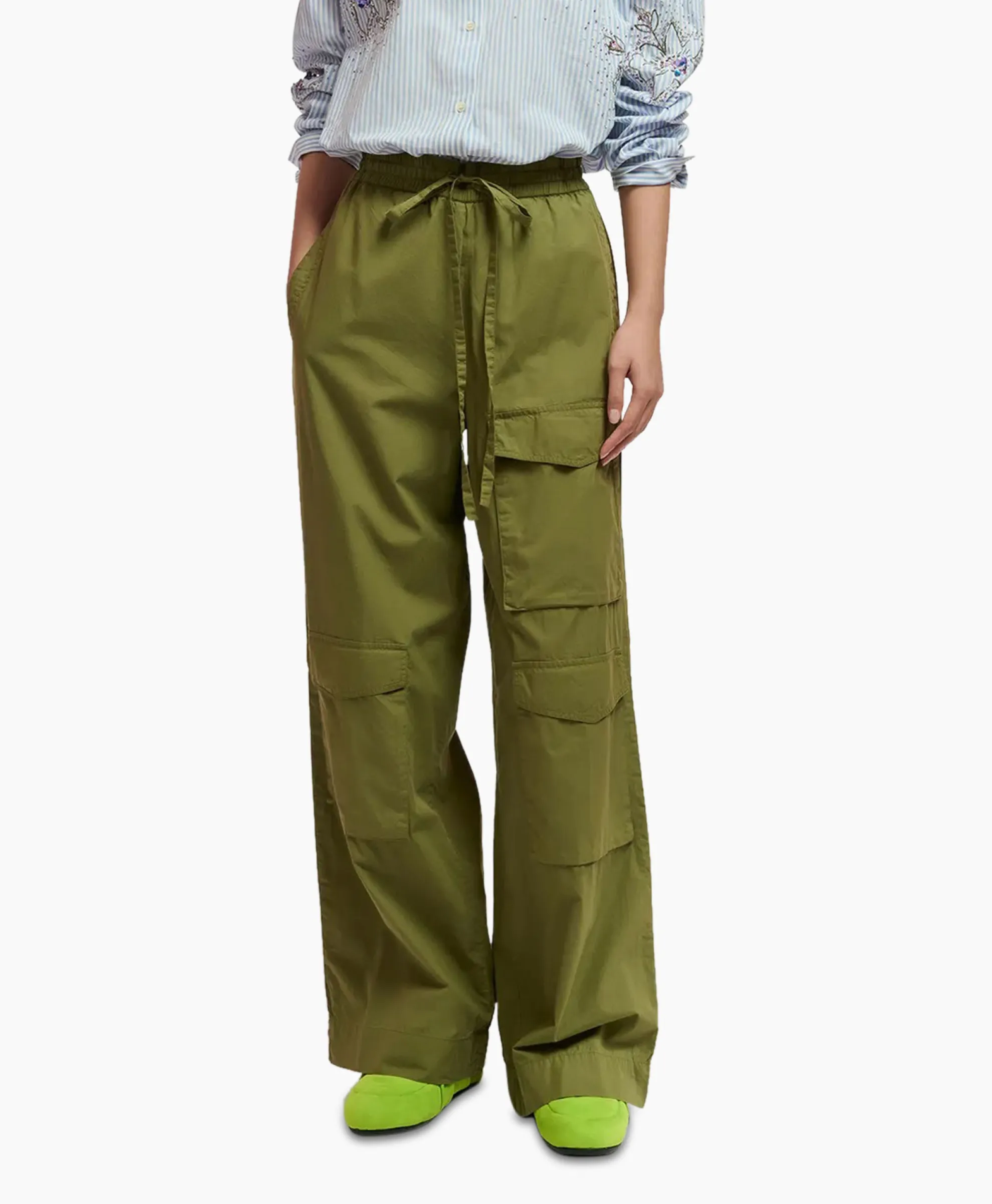 Essentiel Antwerp Broek Fopy Olijf