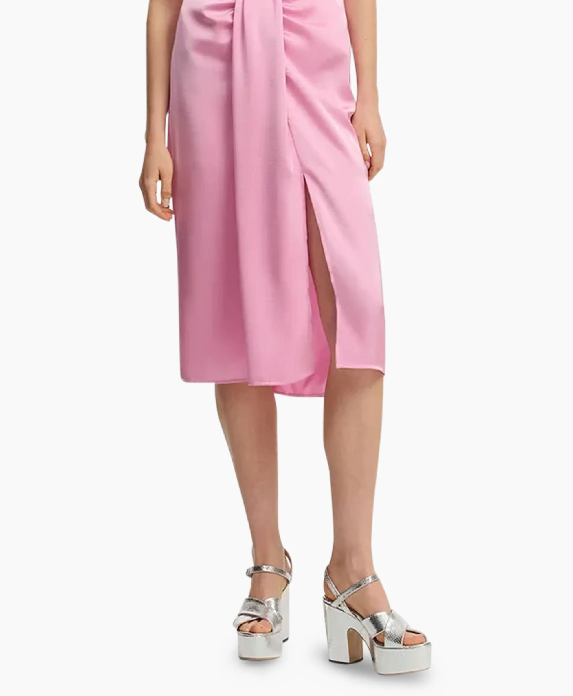 Essentiel Antwerp Midi Rok Fondue Pink