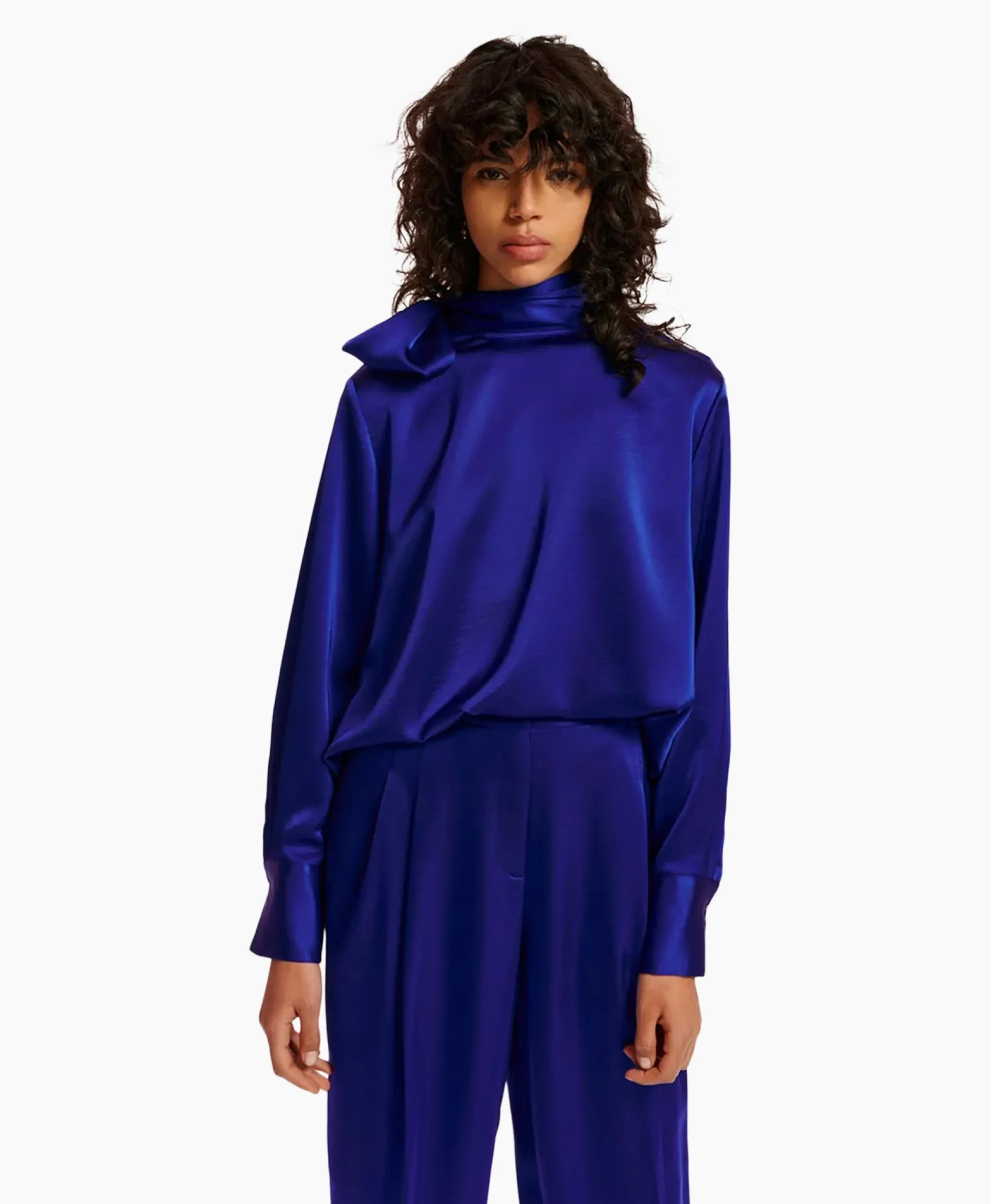 Essentiel Antwerp Top Esatin Blauw