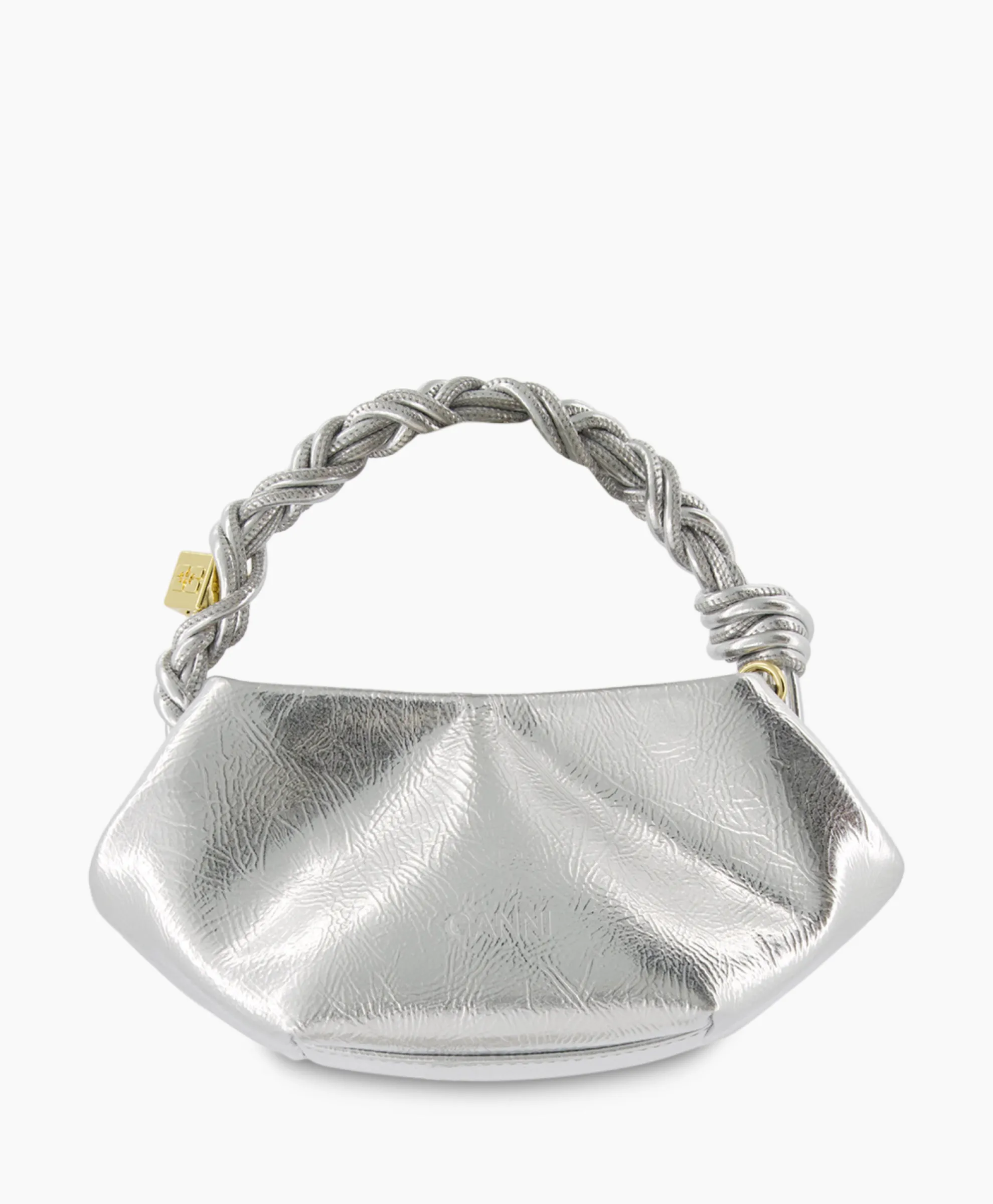 Ganni Schouder / Hand Tas Ganni Bou Mini Zilver