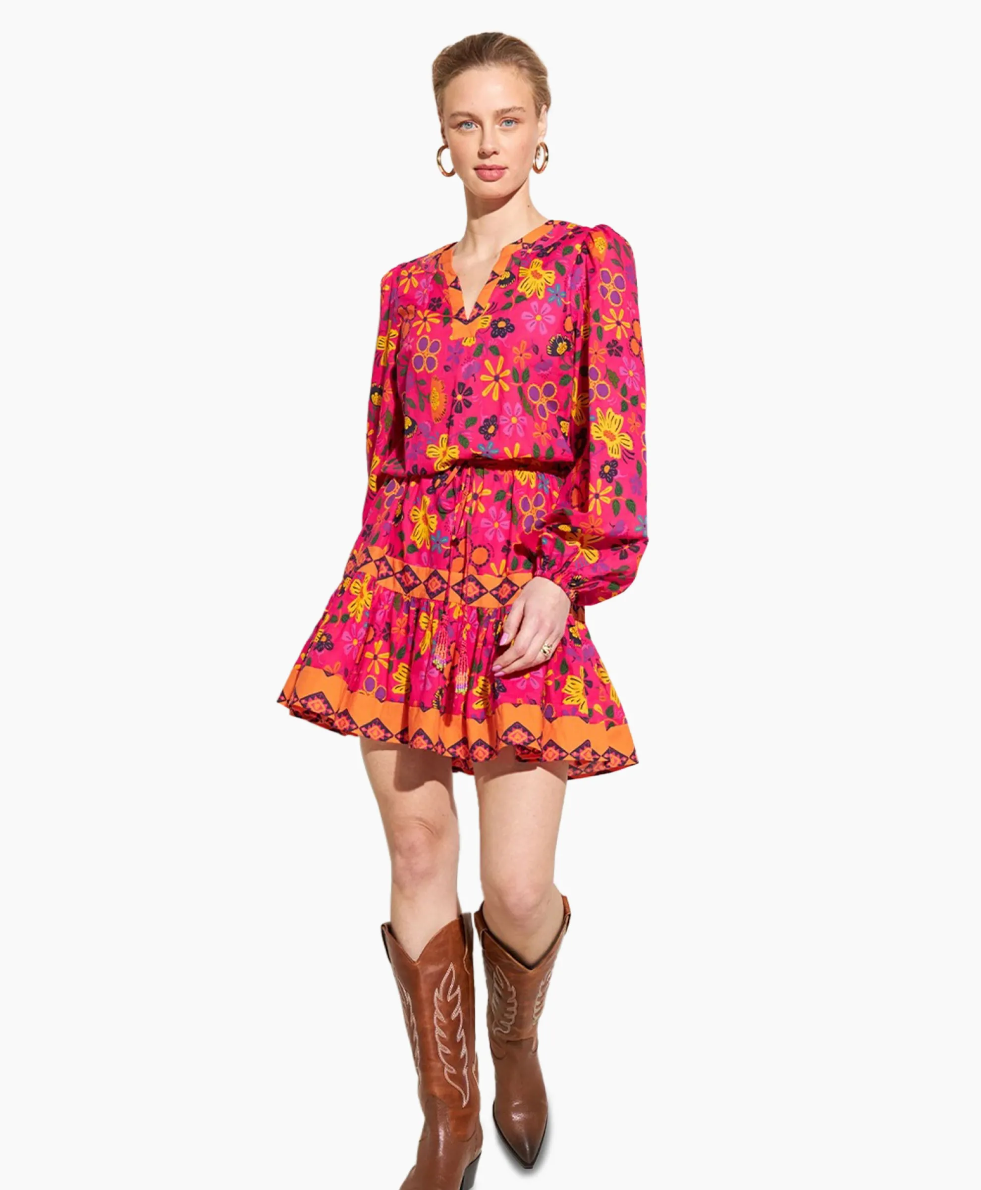 Harper & Yve Mini Jurk Max-Dr Roze