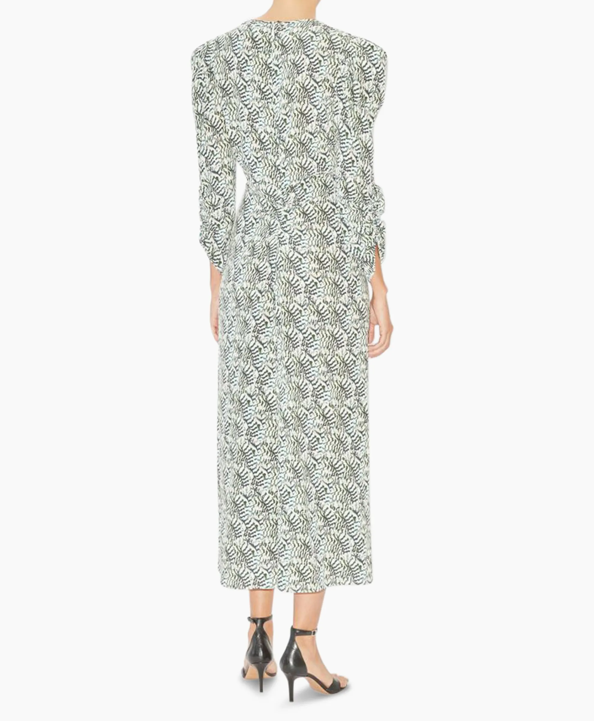 Isabel Marant Midi Jurk Albini-Ga Ecru