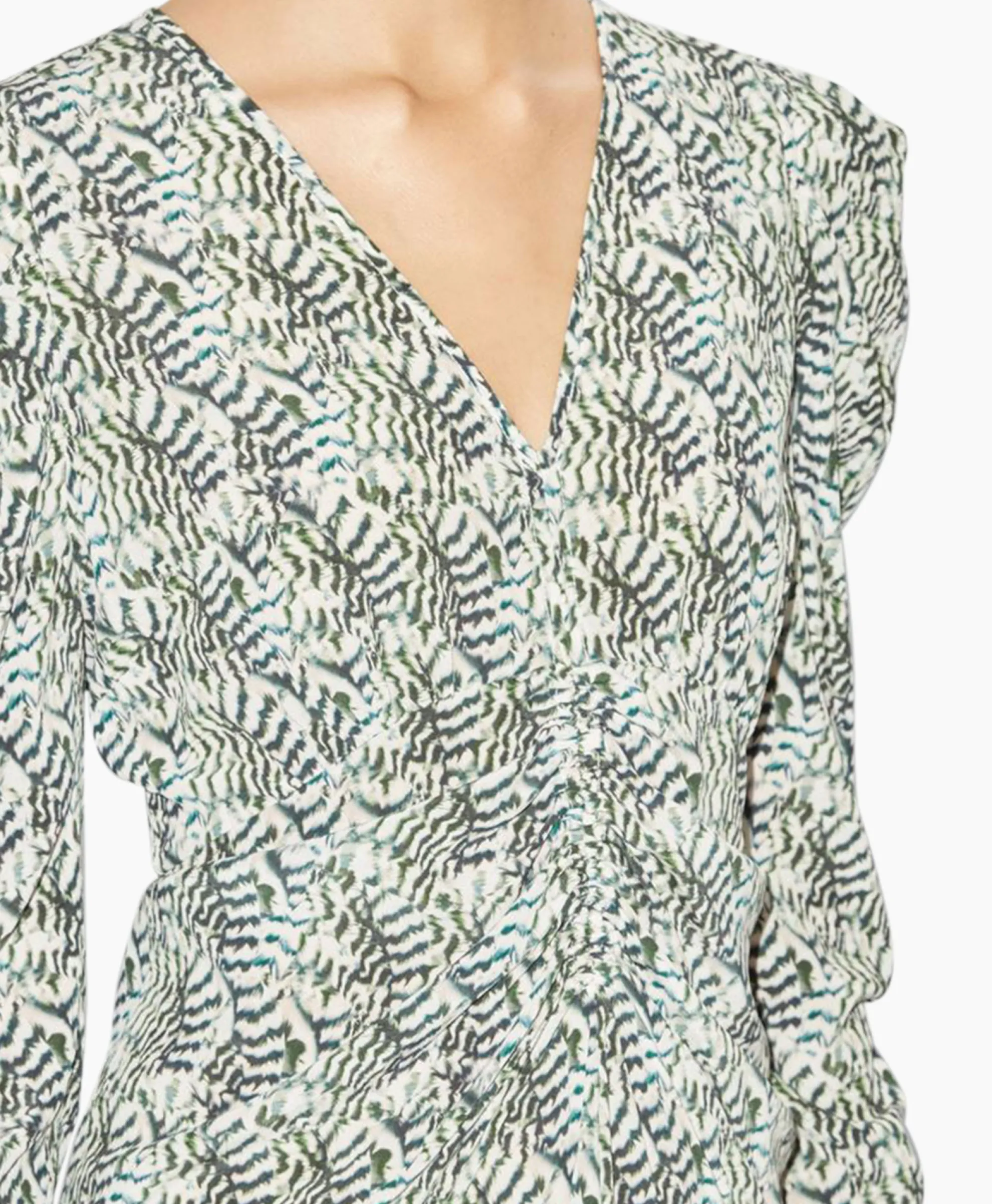 Isabel Marant Midi Jurk Albini-Ga Ecru