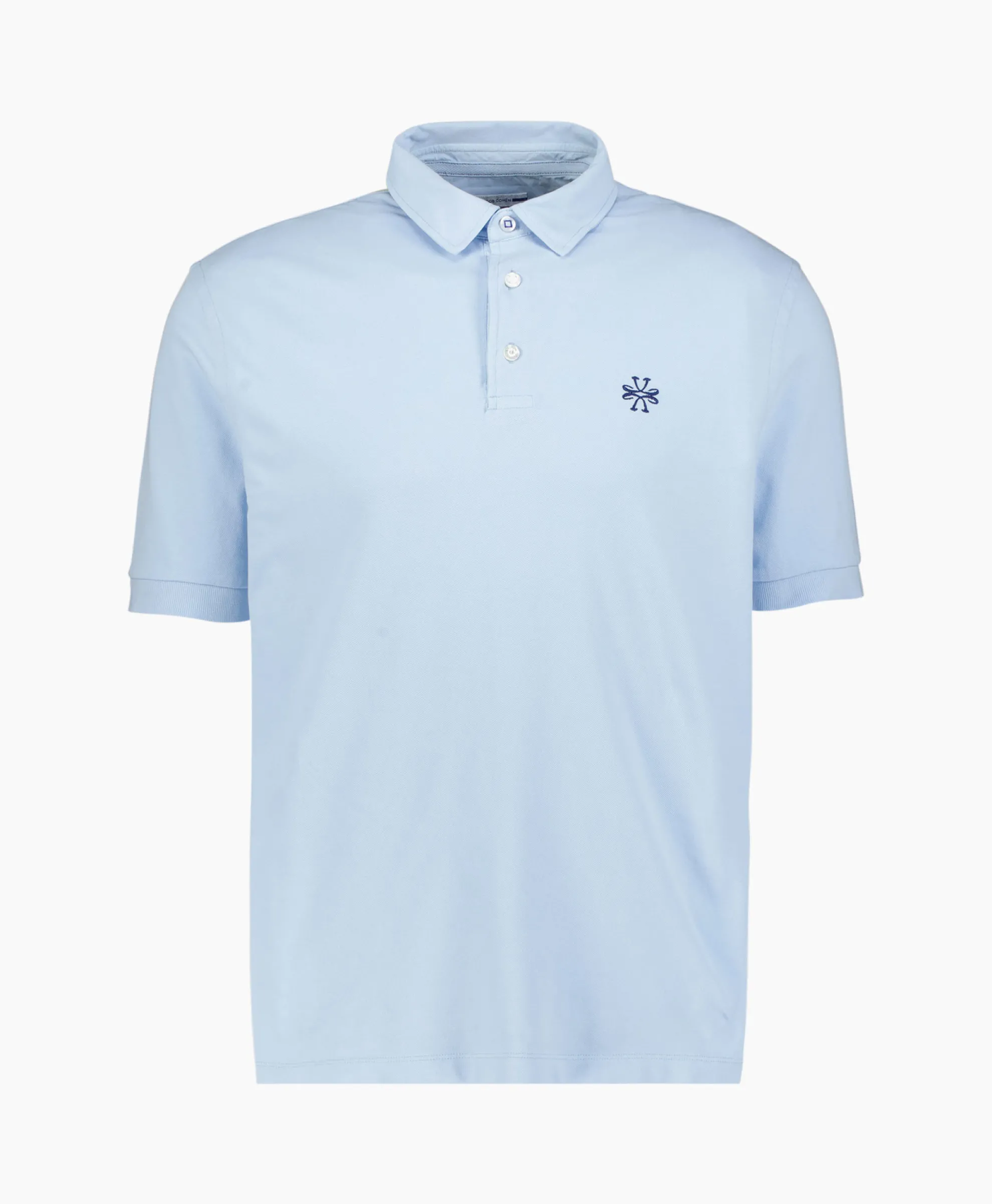 Jacob Cohen Polo M/C Dettagli Con Popeline Licht Blauw