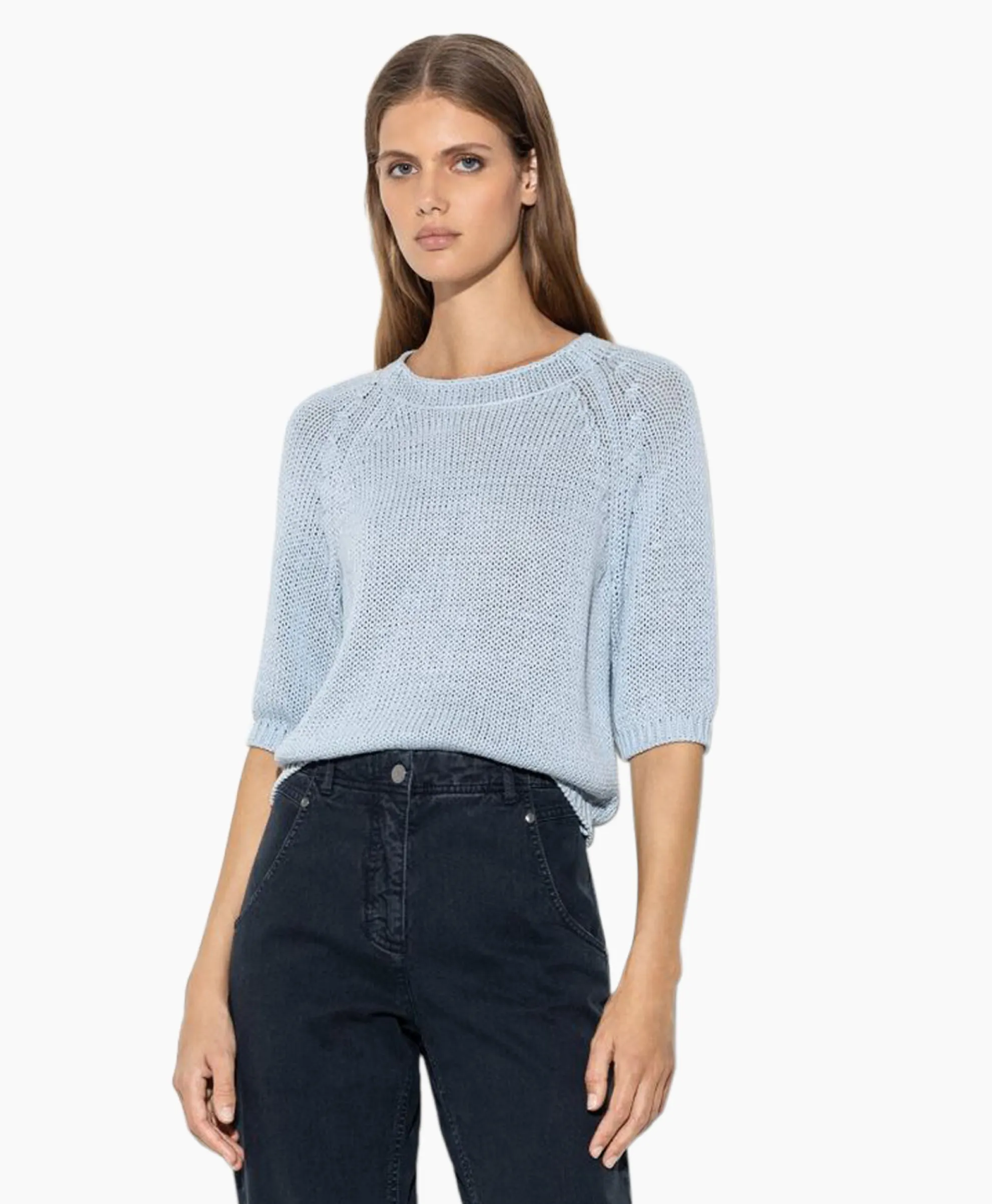 Luisa Cerano Gebreide Trui 198405/5894-0 Licht Blauw