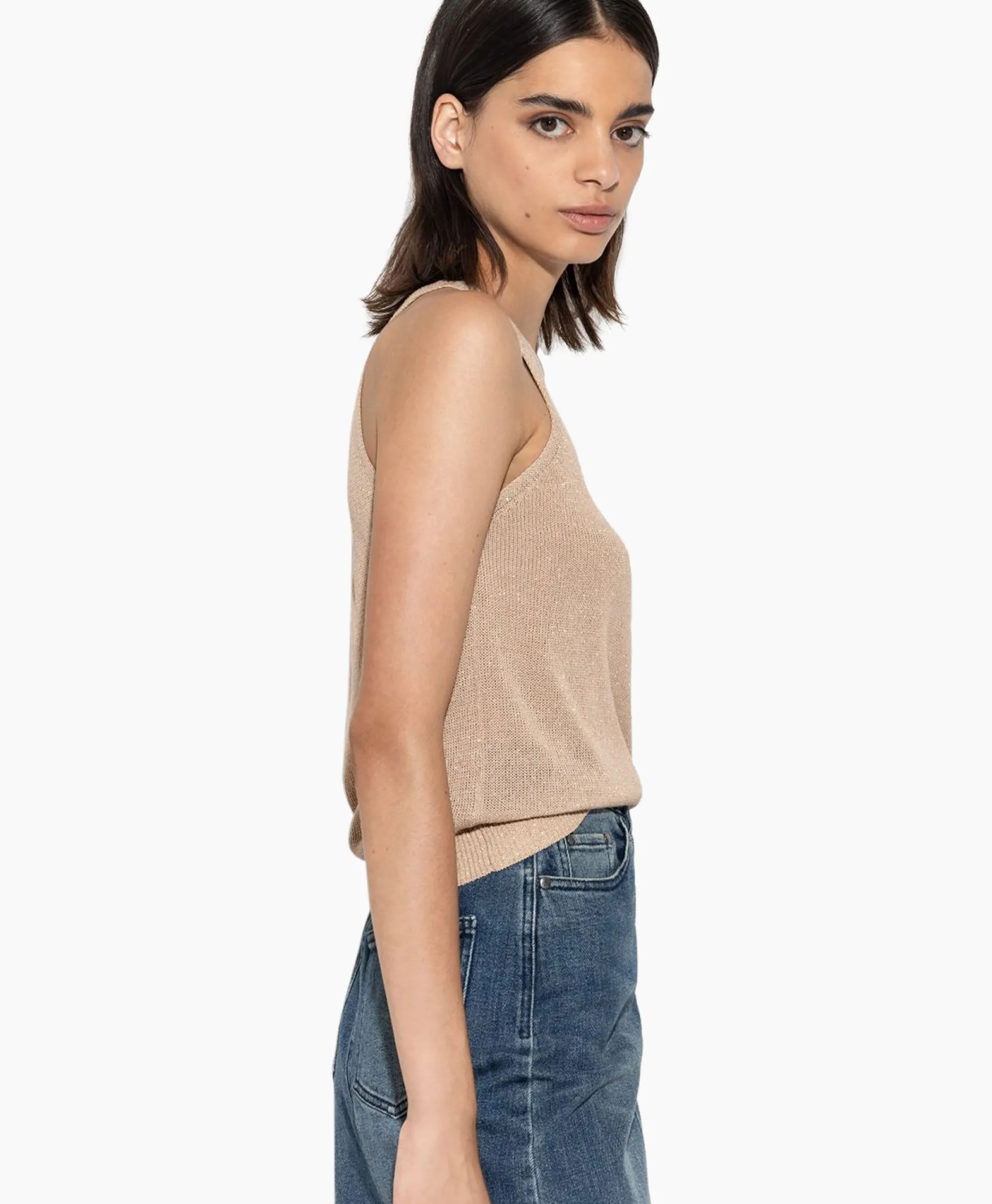 Luisa Cerano Top 198398/5335-0 Beige