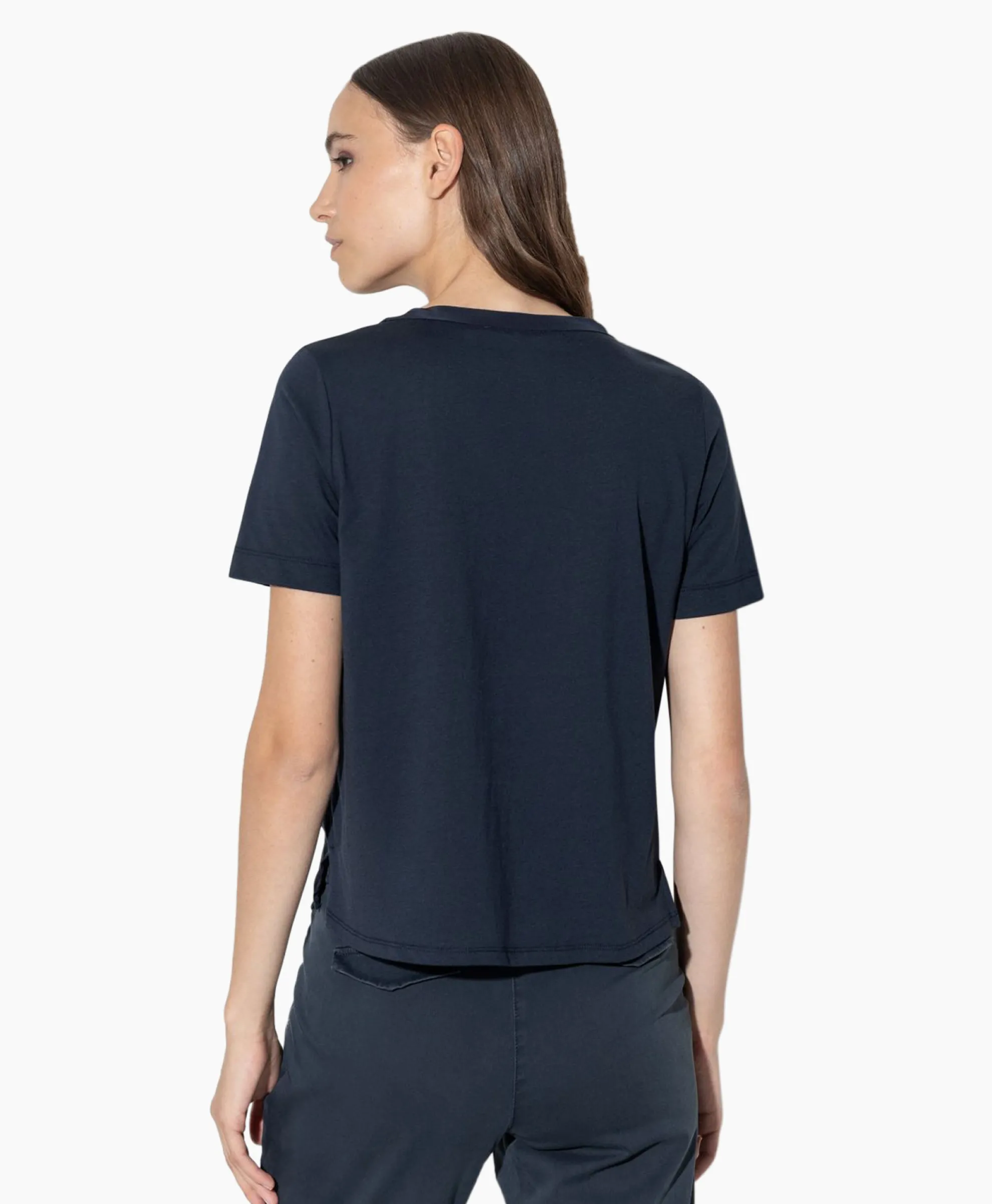 Luisa Cerano T-Shirt Korte Mouw 398117/7600-0 Donker Blauw