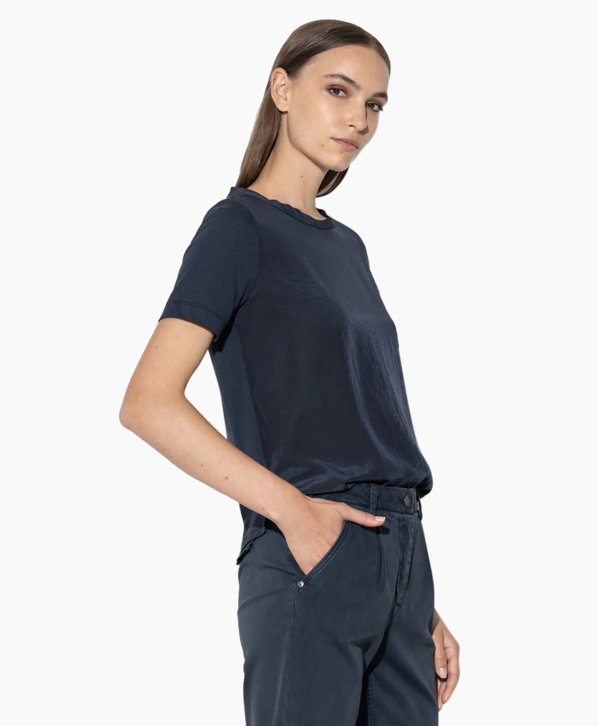 Luisa Cerano T-Shirt Korte Mouw 398117/7600-0 Donker Blauw