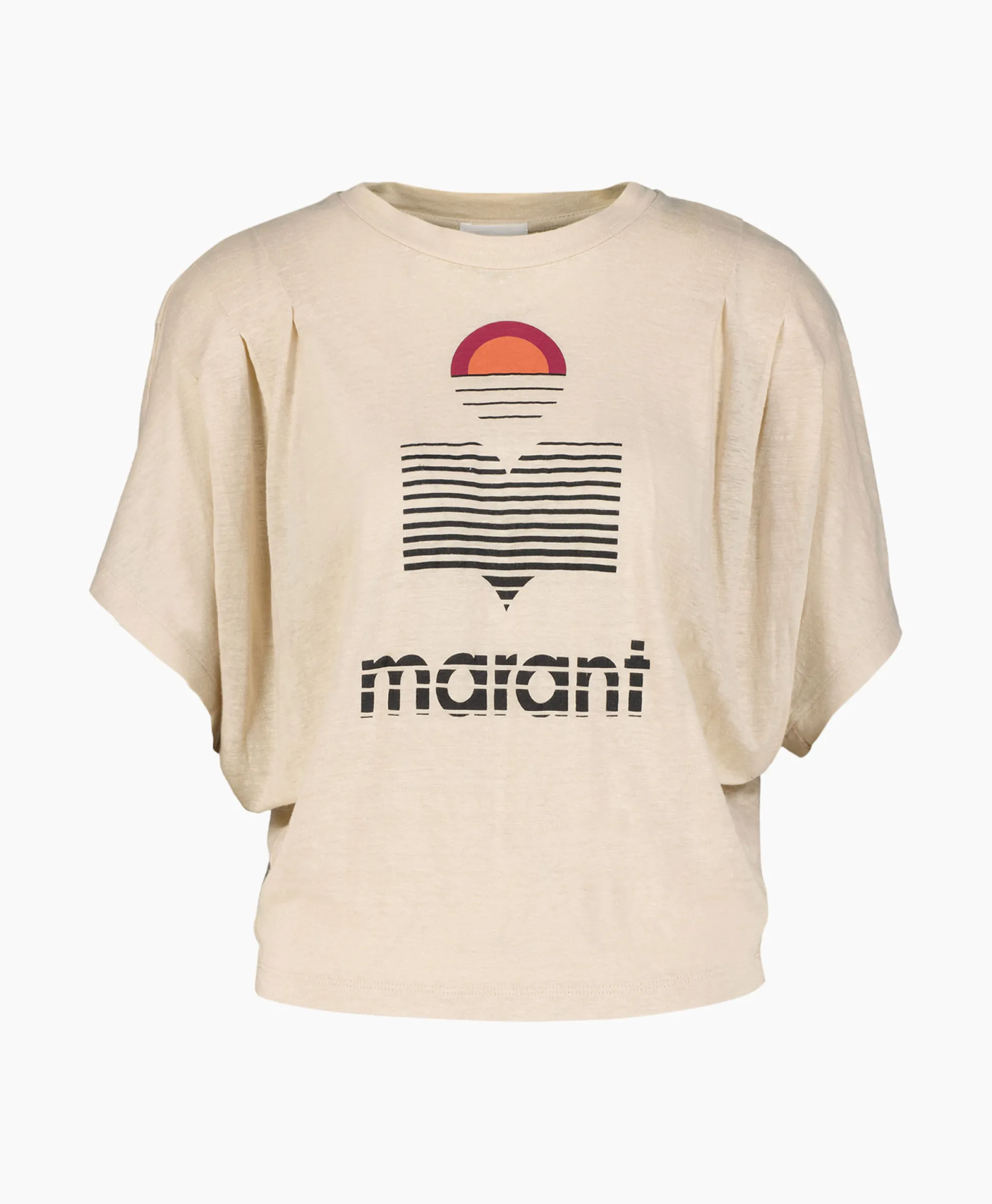 Marant Etoile T-Shirt Korte Mouw Kyanza-Gc Ecru