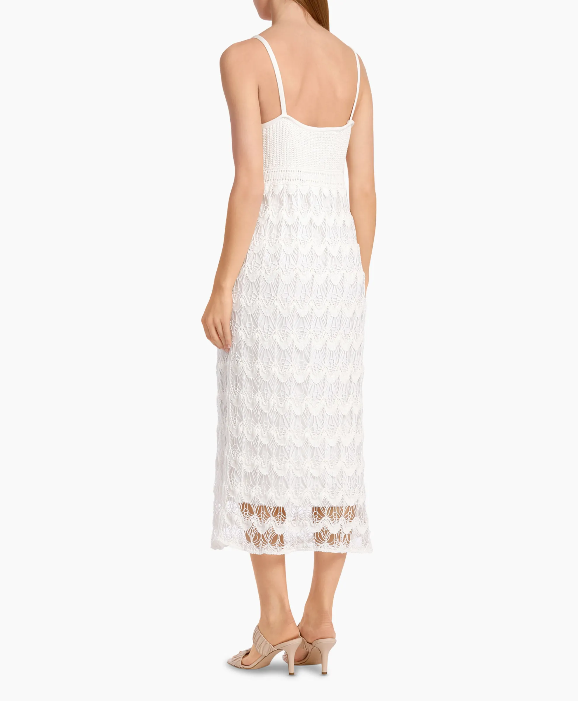 Marccain Collectie Jurk Wc 21.39 M35 Off White