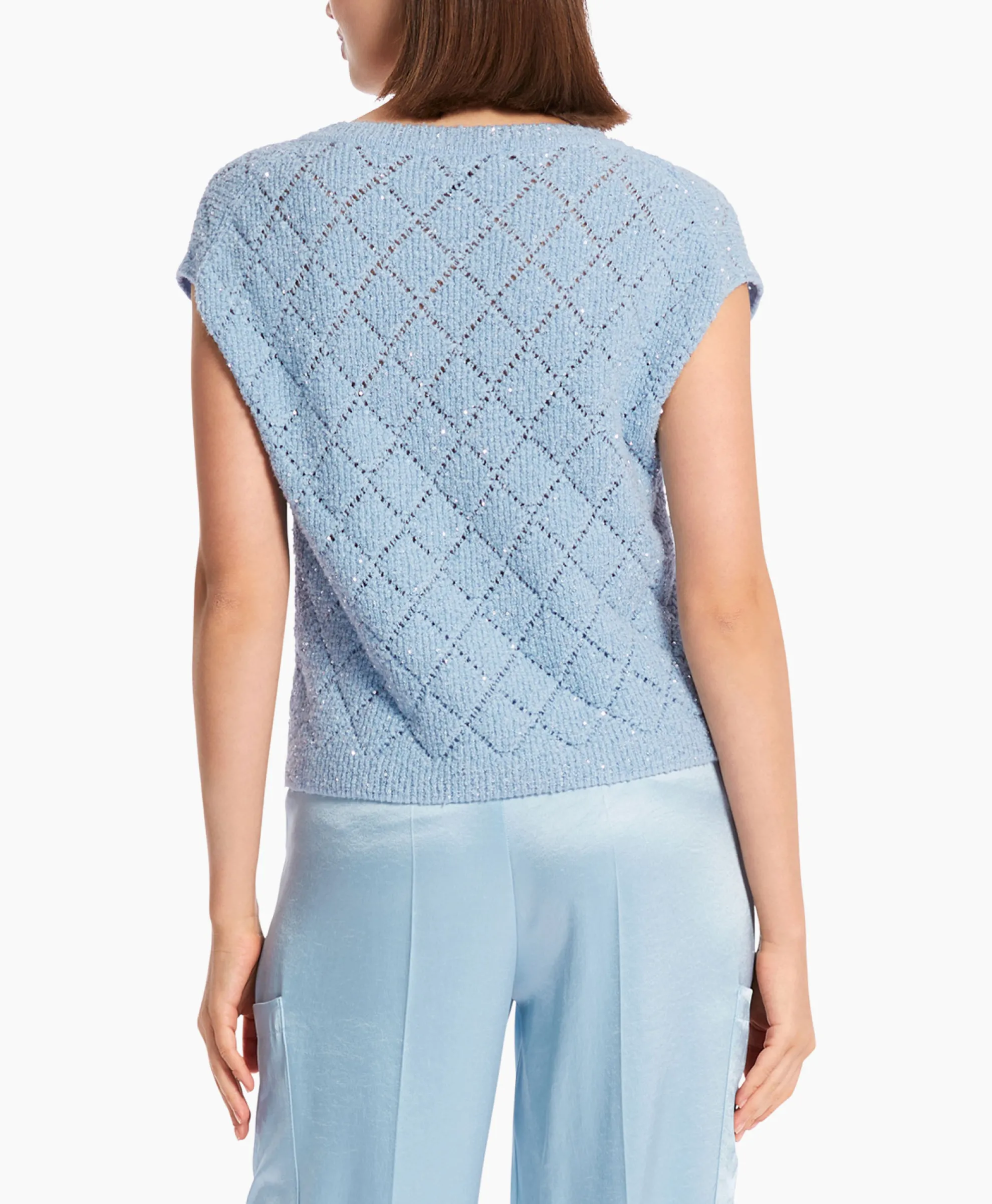 Marccain Collectie Top Wc 42.01 M25 Licht Blauw