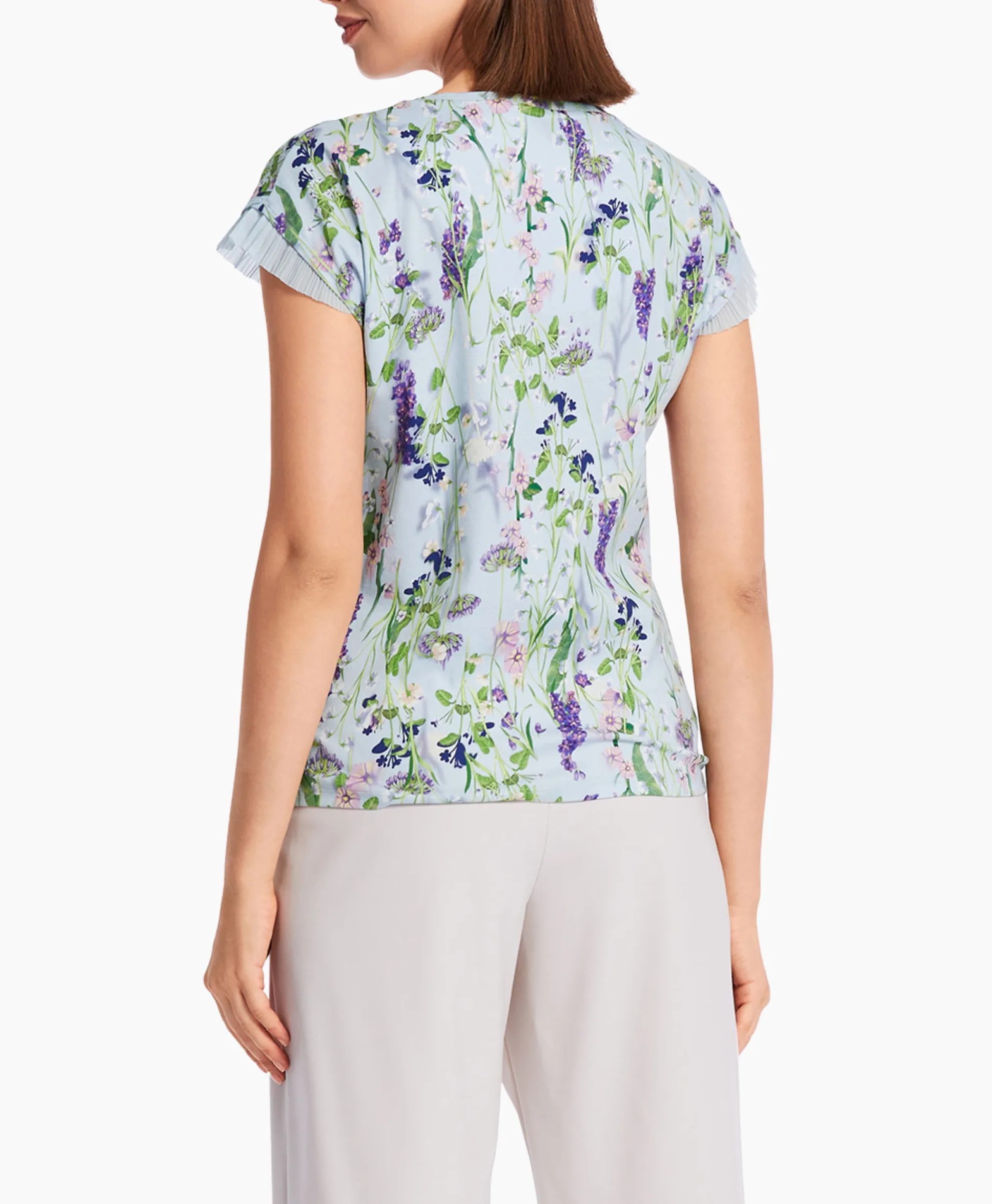 Marccain Collectie T-Shirt Wc 48.23 J19 Licht Blauw