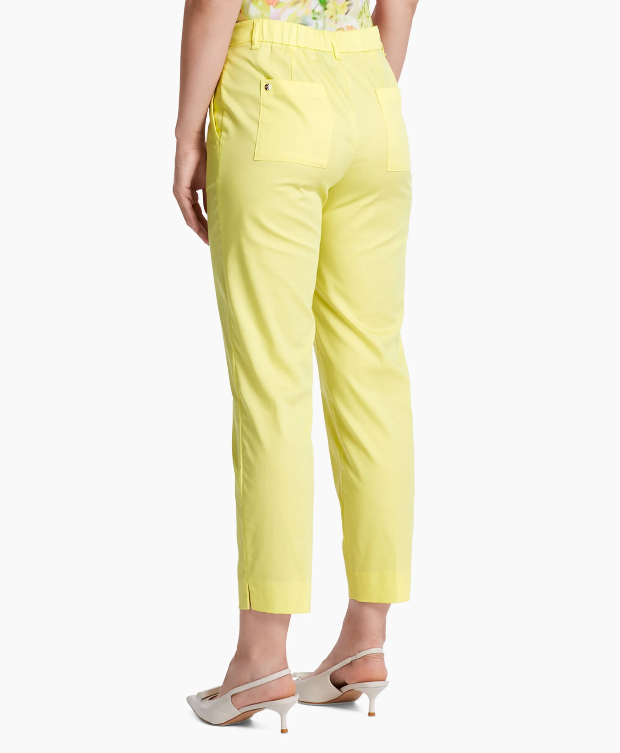 Marccain Collectie Broek Wc 81.31 W45 Midden Geel