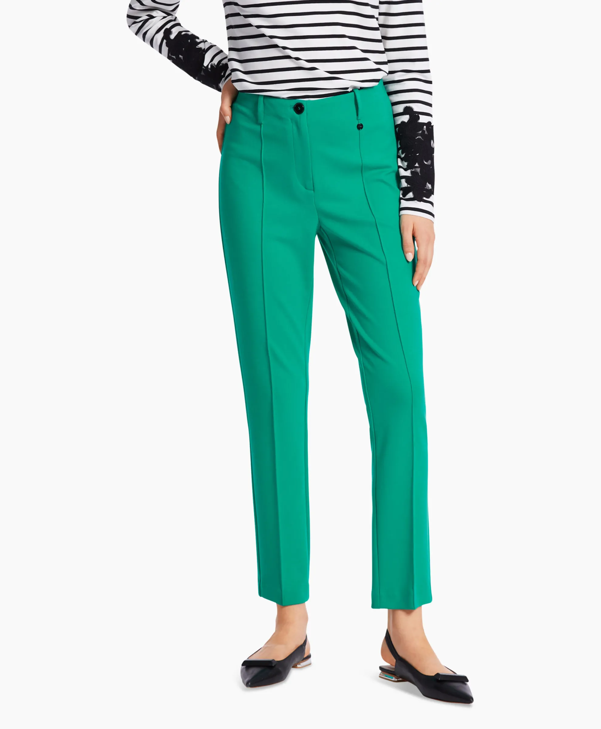 Marccain Collectie Broek Wc 81.11 J42 Groen