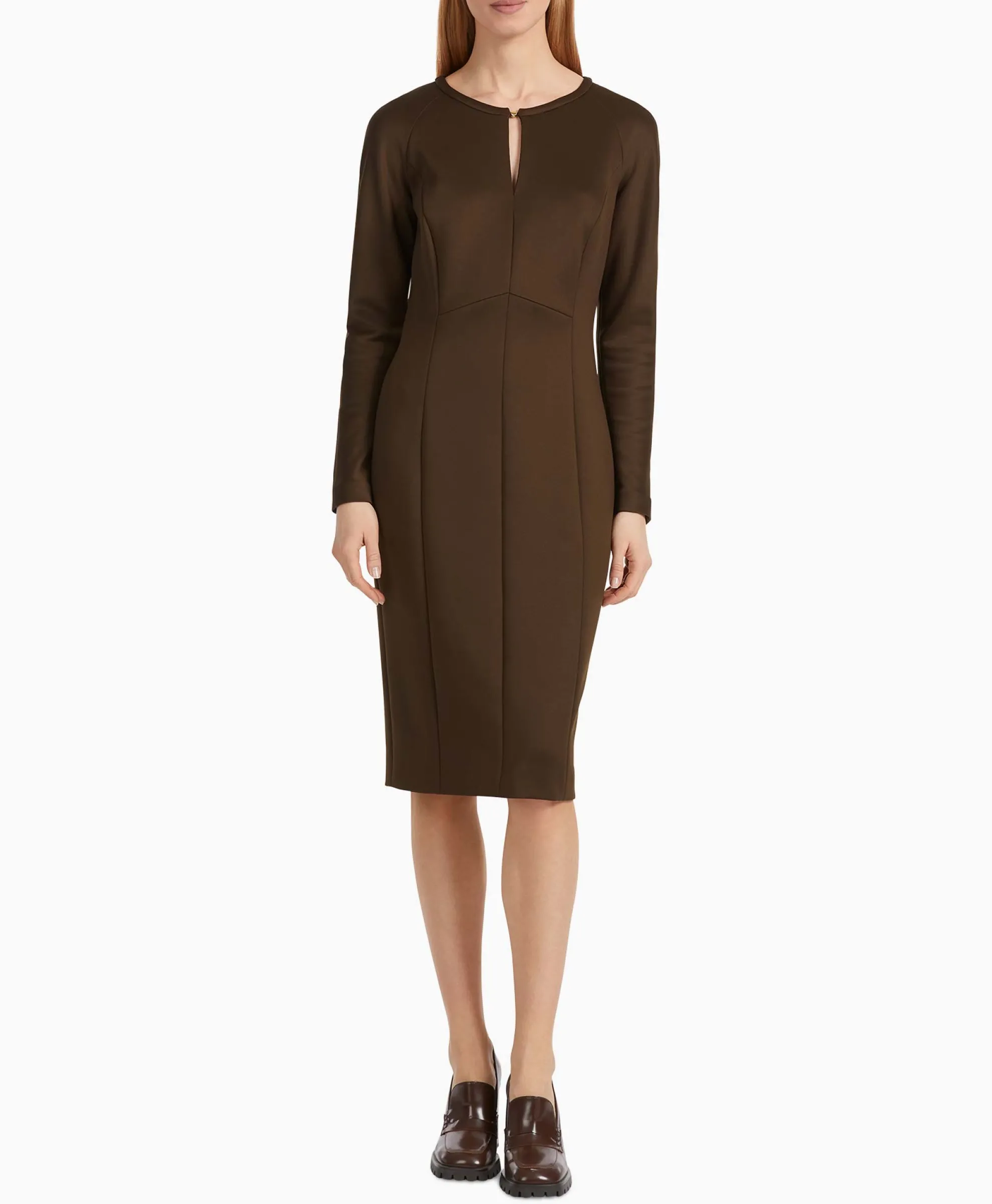 Marccain Collectie Jurk Vc 21.27 J22 Bruin