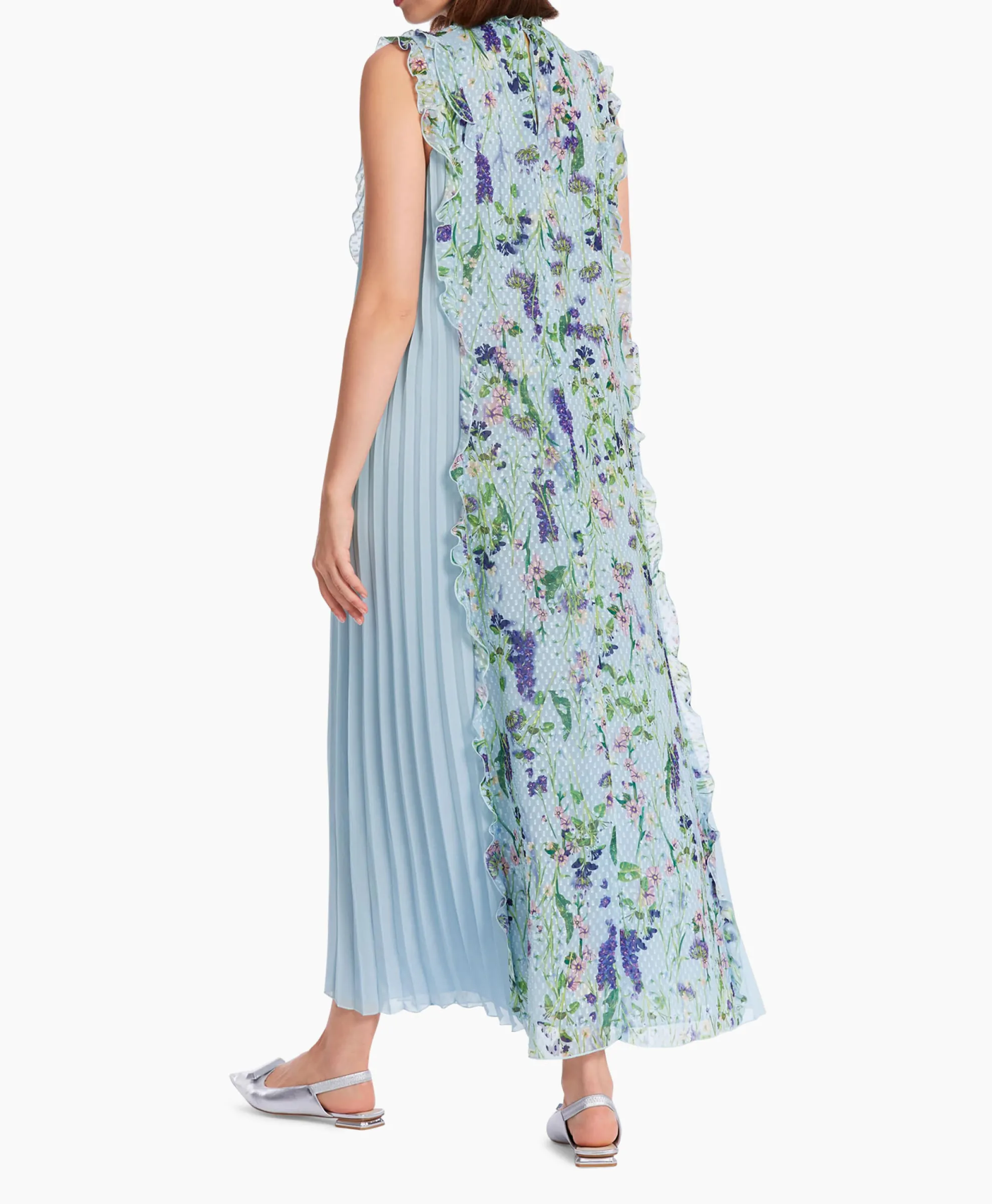 Marccain Collectie Jurk Wc 21.24 W25 Licht Blauw