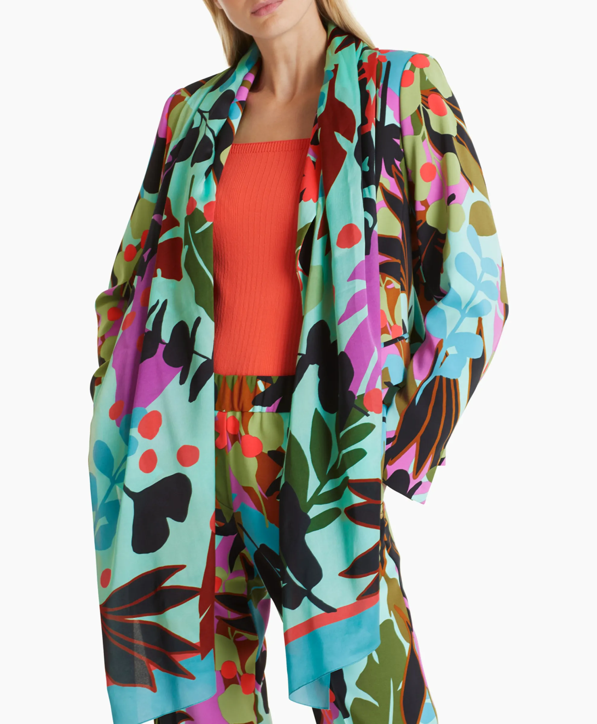 Marccain Collectie Shawl Wc B4.15 Z11 Turquoise