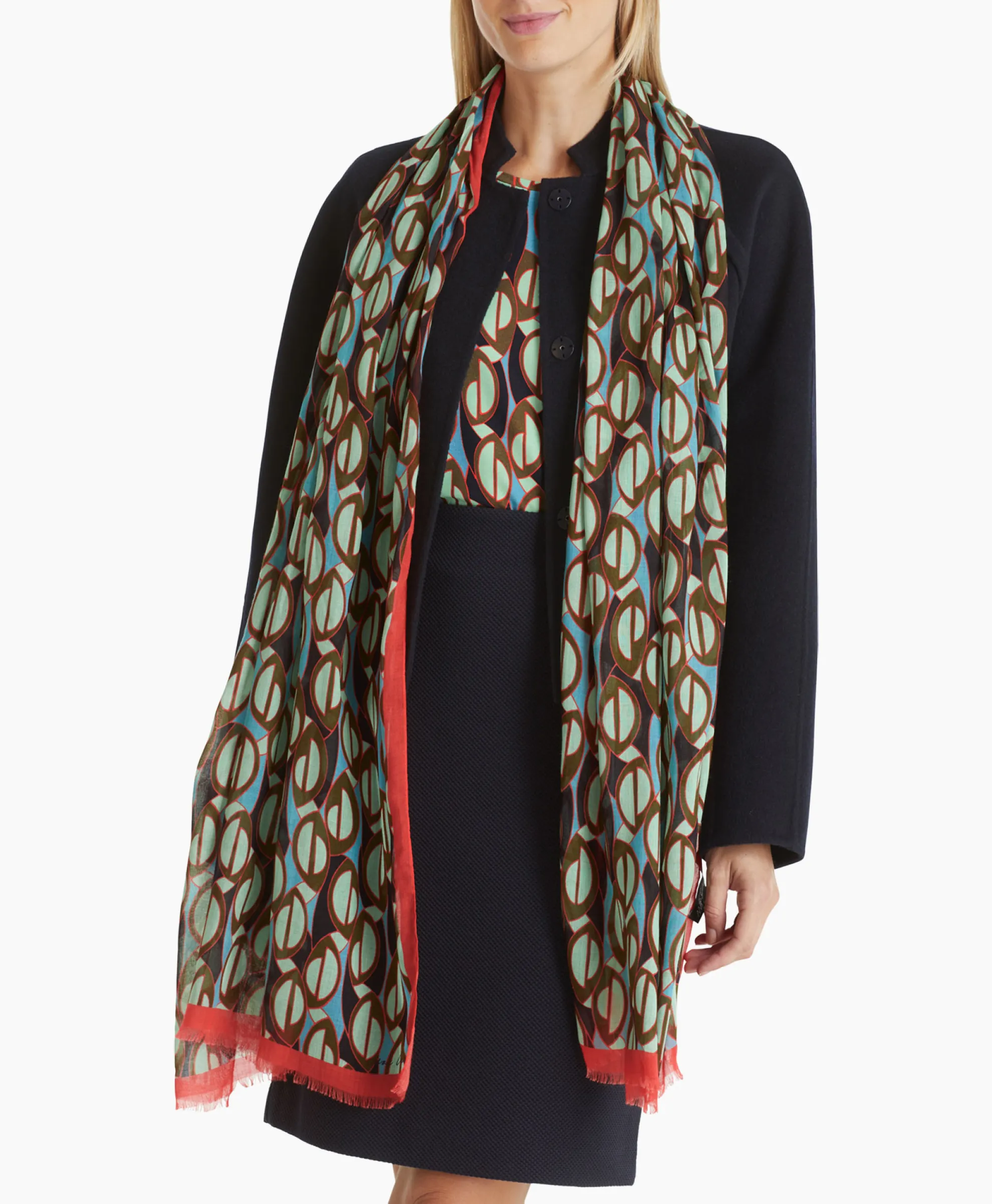 Marccain Collectie Shawl Wc B4.07 Z13 Groen