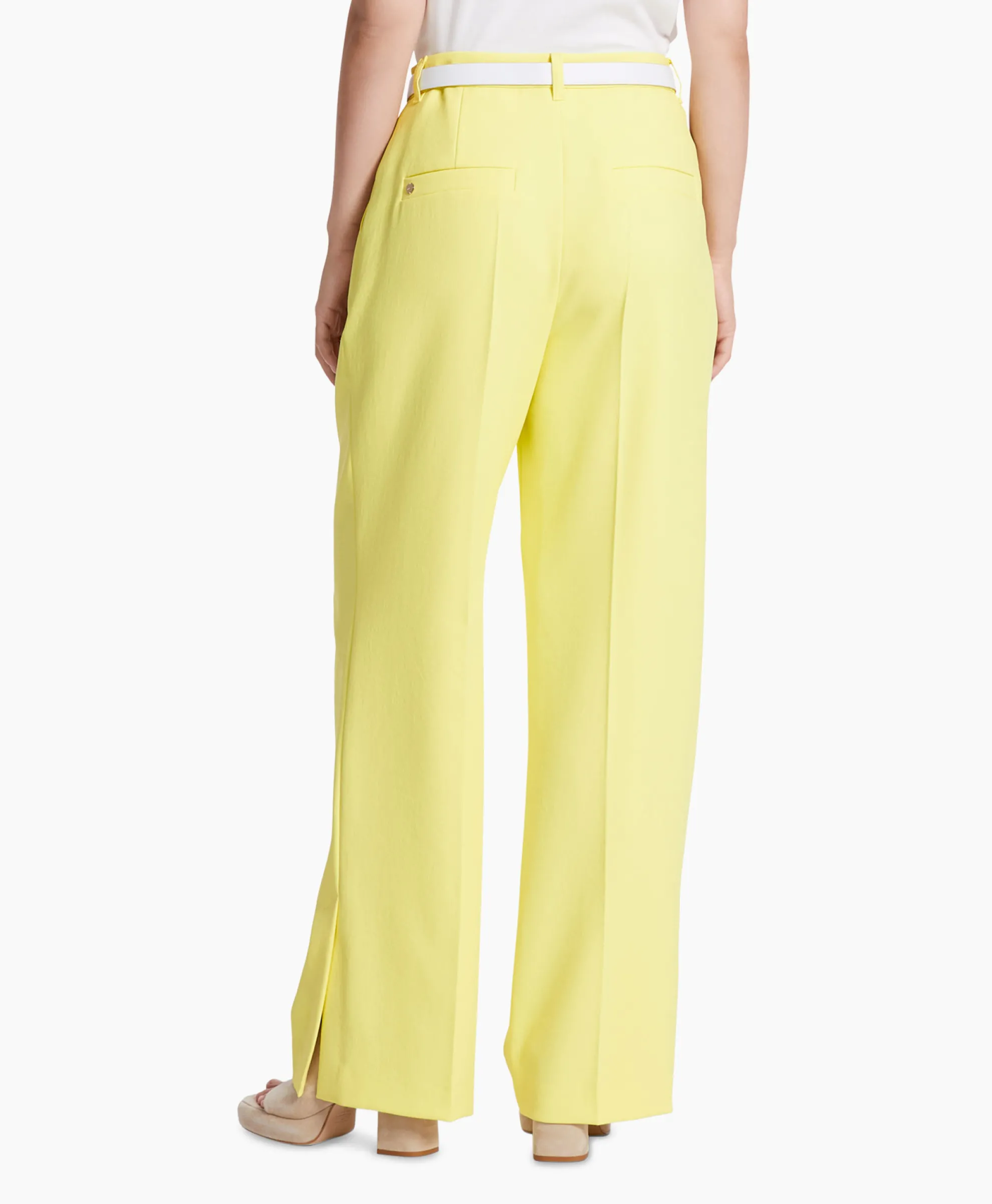 Marccain Collectie Broek Wc 81.24 W03 Midden Geel