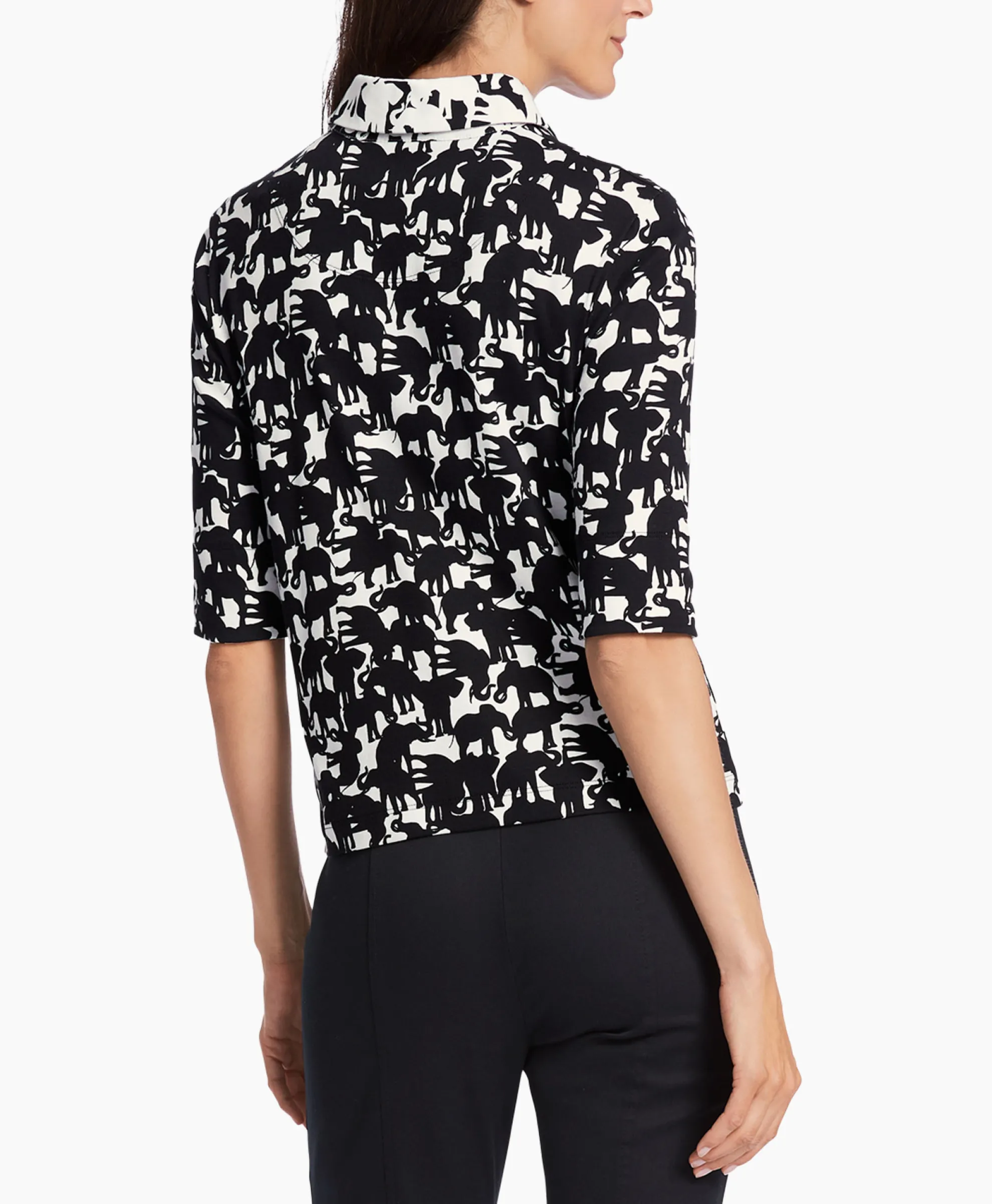 Marccain Collectie Polo Wc 53.04 J11 Zwart